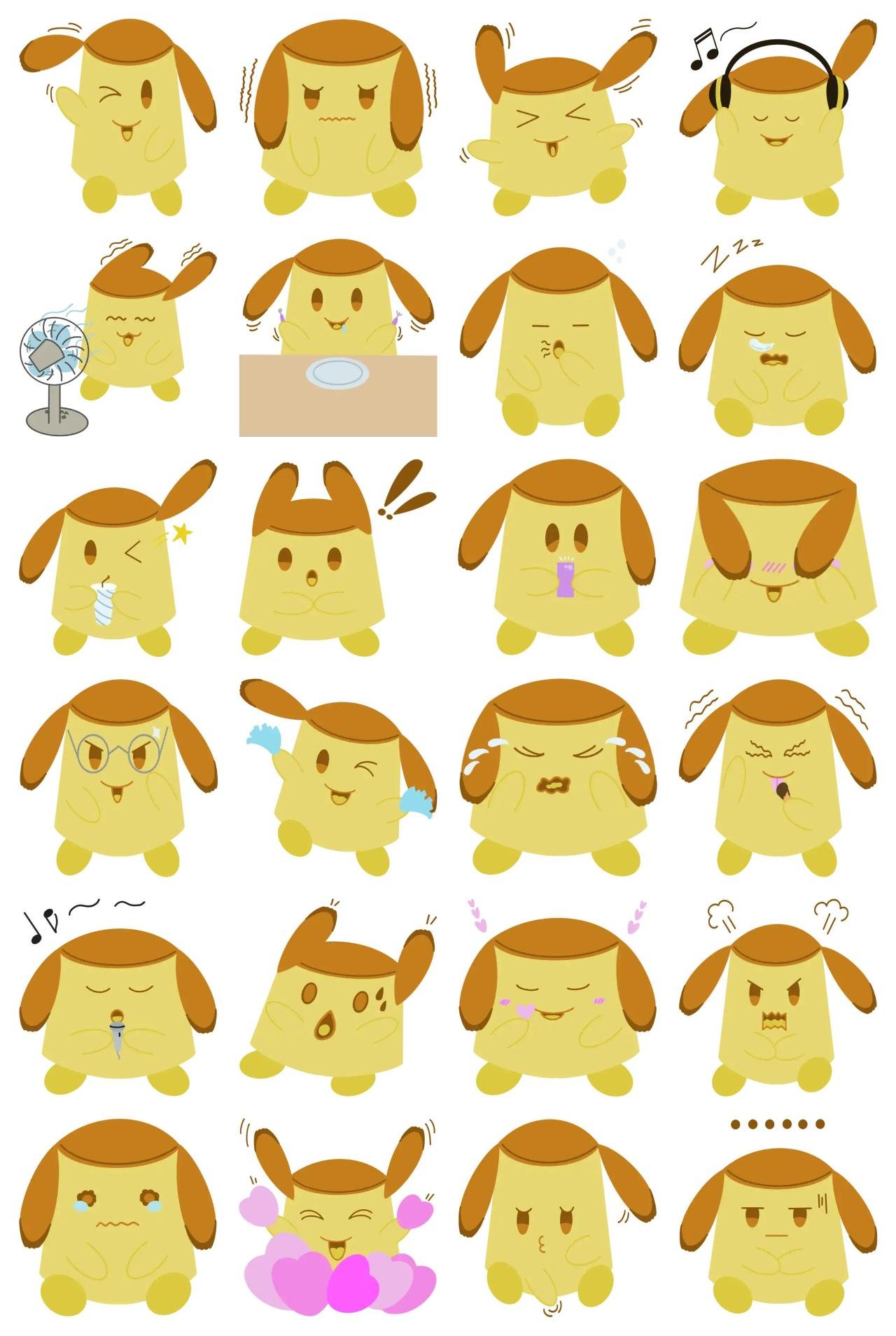 pudaeng Animals,Food/Drink sticker pack for Whatsapp, Telegram, Signal, and others chatting and message apps