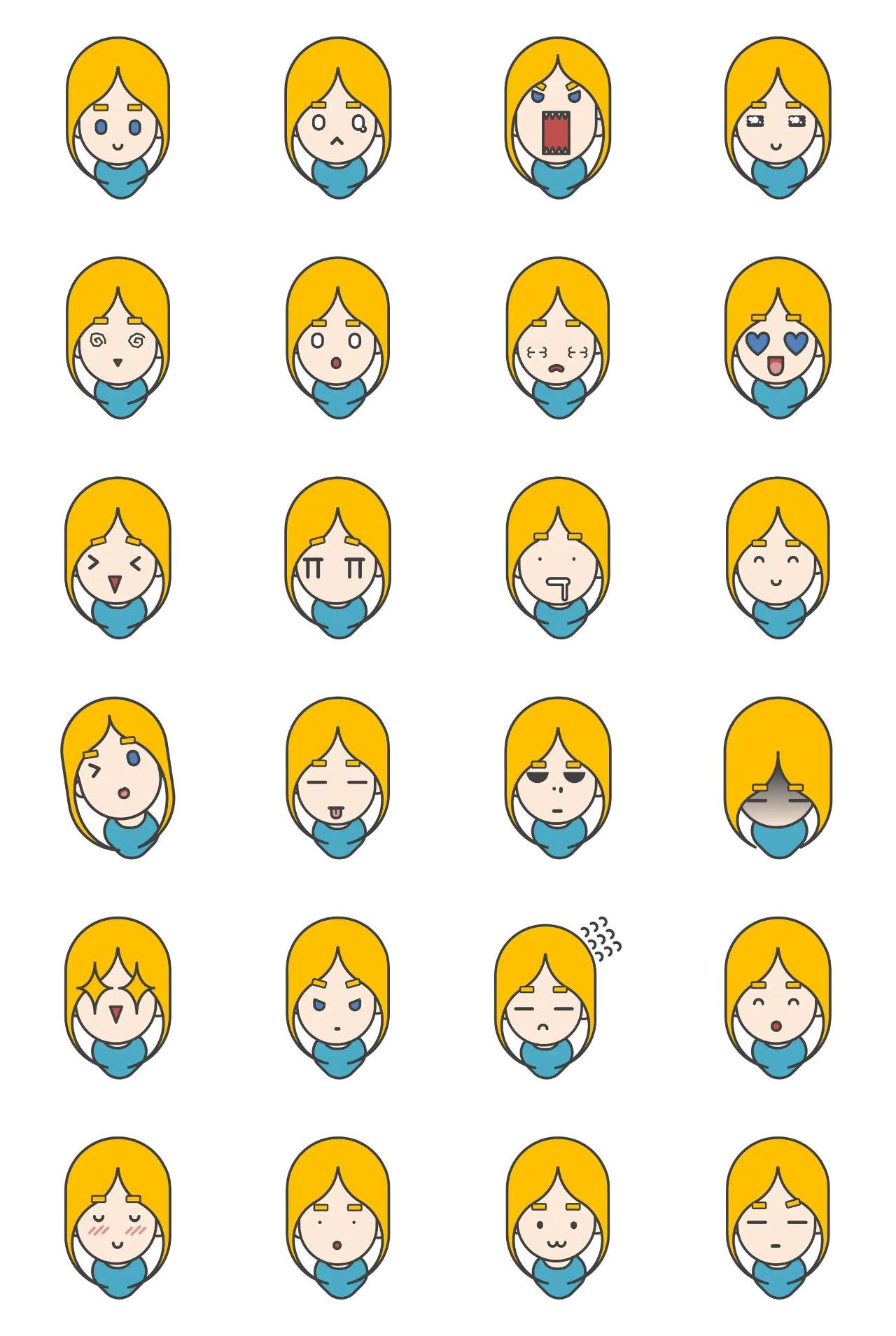 직업시리즈 Animation/Cartoon,People sticker pack for Whatsapp, Telegram, Signal, and others chatting and message apps