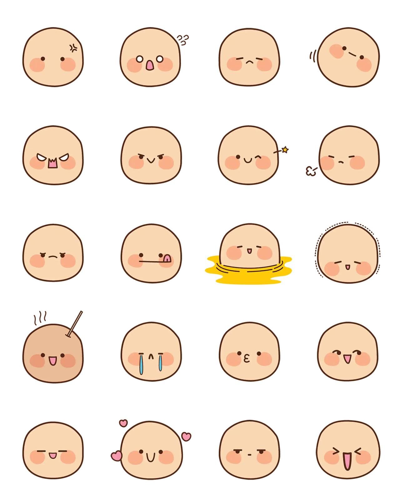 Round Tofu 2 Animation/Cartoon,Food/Drink sticker pack for Whatsapp, Telegram, Signal, and others chatting and message apps