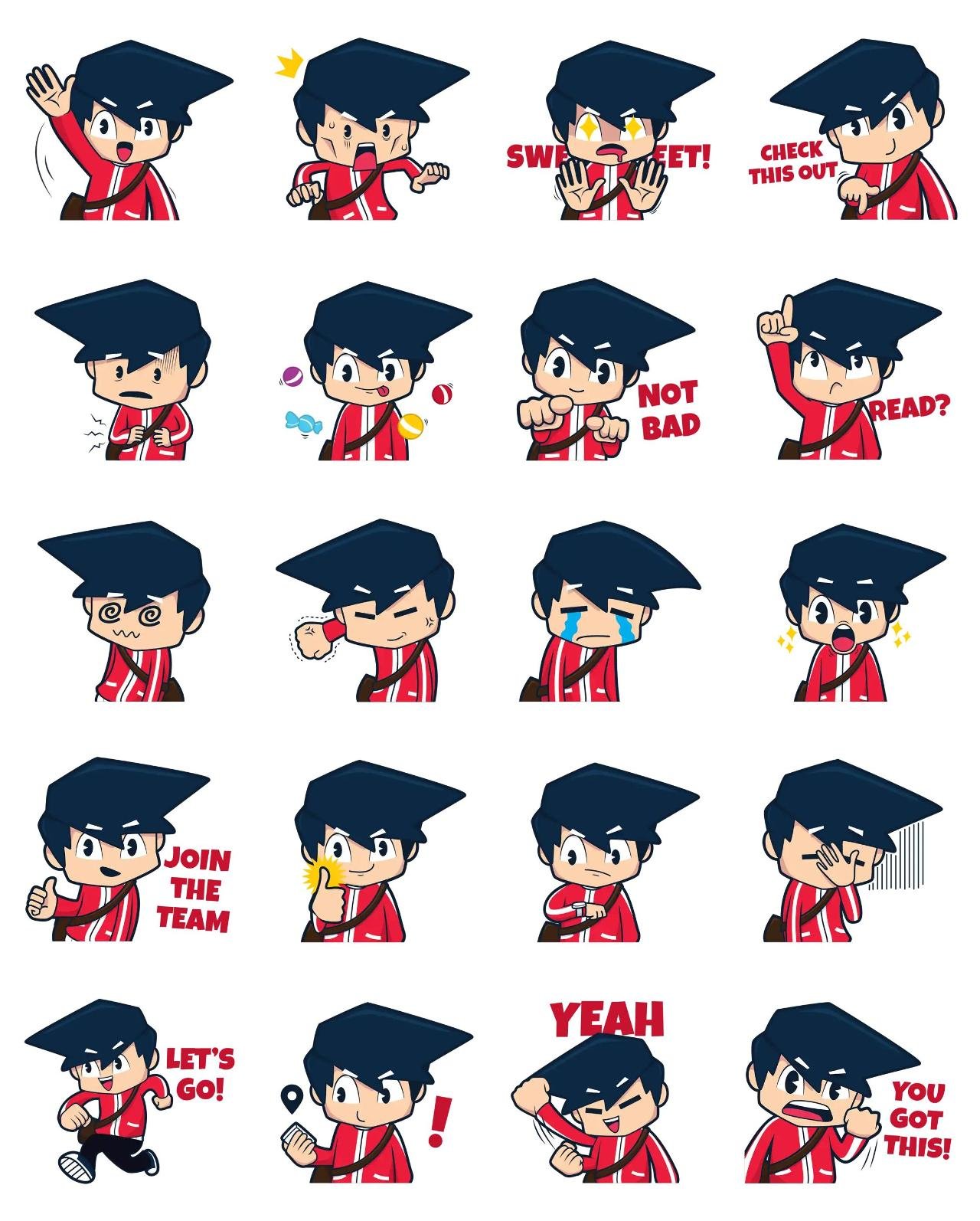 Trainer Daily Life 1 People sticker pack for Whatsapp, Telegram, Signal, and others chatting and message apps