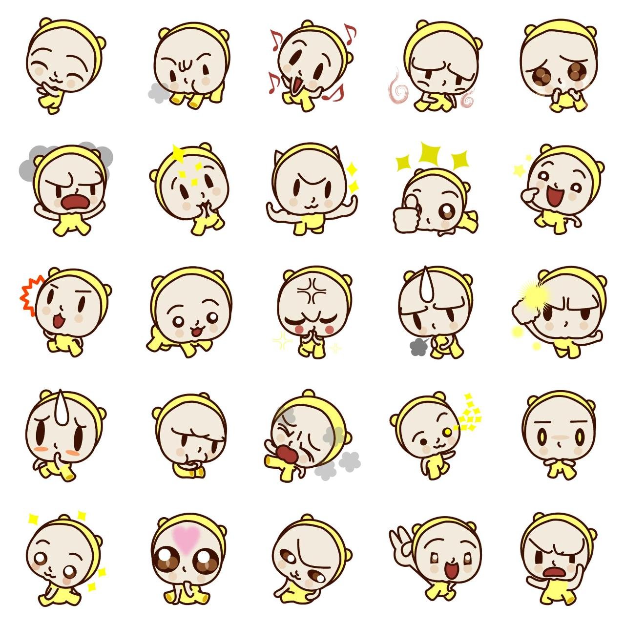 Baby Aggie Animation/Cartoon sticker pack for Whatsapp, Telegram, Signal, and others chatting and message apps