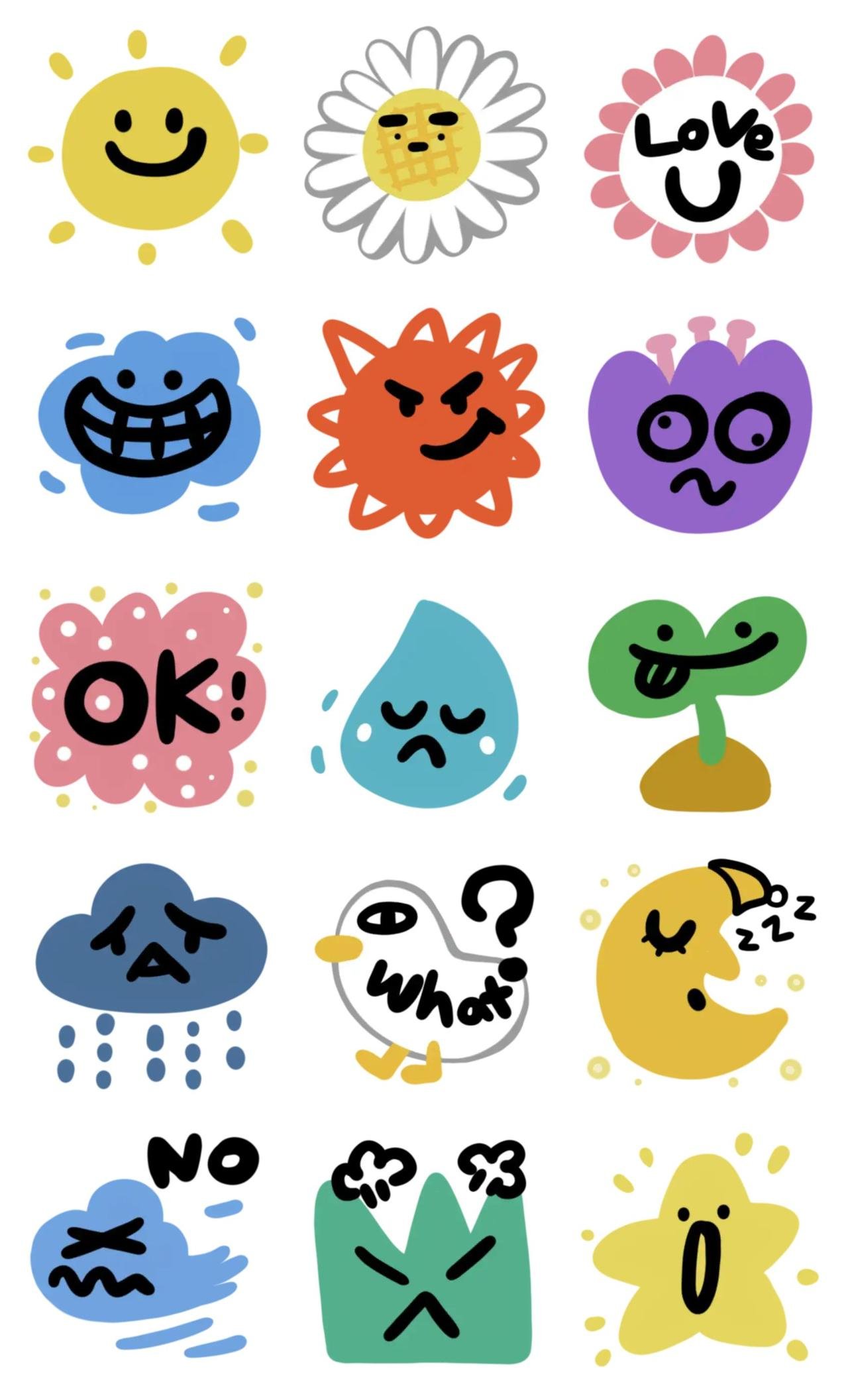 Banana Sun Animals,Plants sticker pack for Whatsapp, Telegram, Signal, and others chatting and message apps