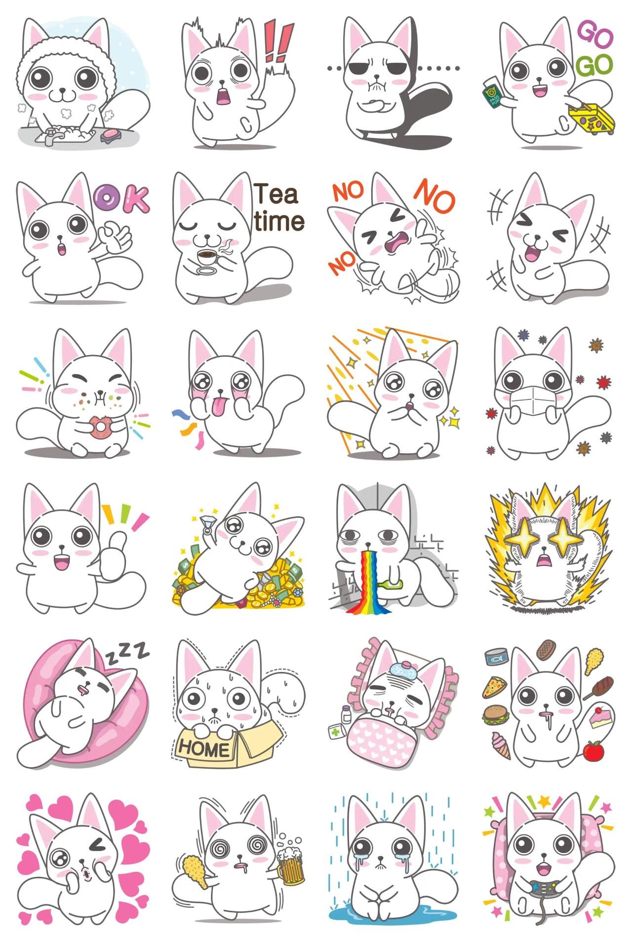 Kkuleunyang Gag sticker pack for Whatsapp, Telegram, Signal, and others chatting and message apps