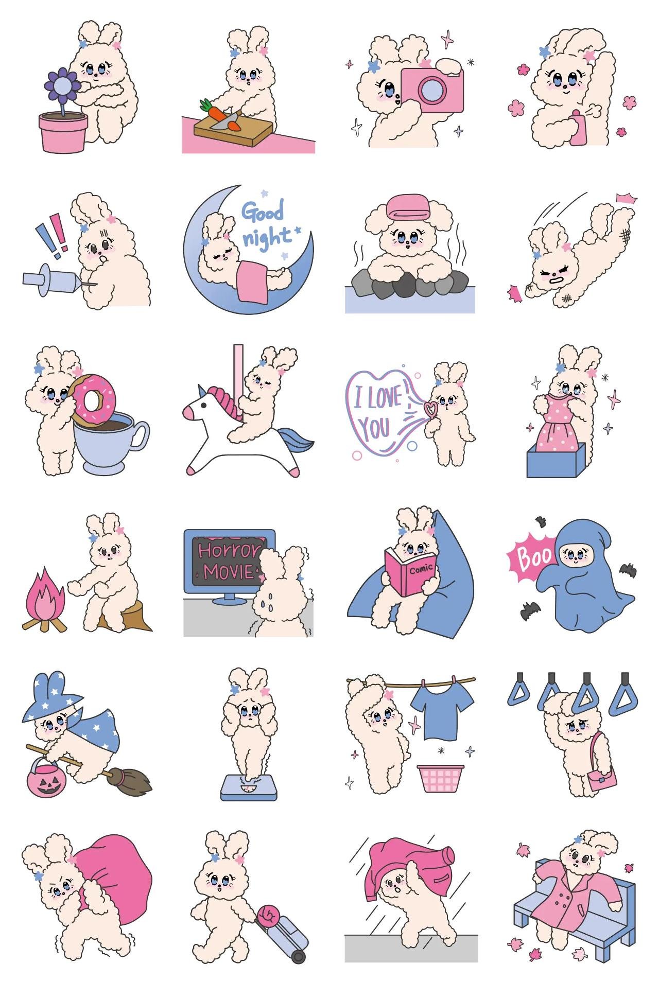 Vely Lolly Sticker 3 Animals,Etc,Halloween,Food/Drink sticker pack for Whatsapp, Telegram, Signal, and others chatting and message apps