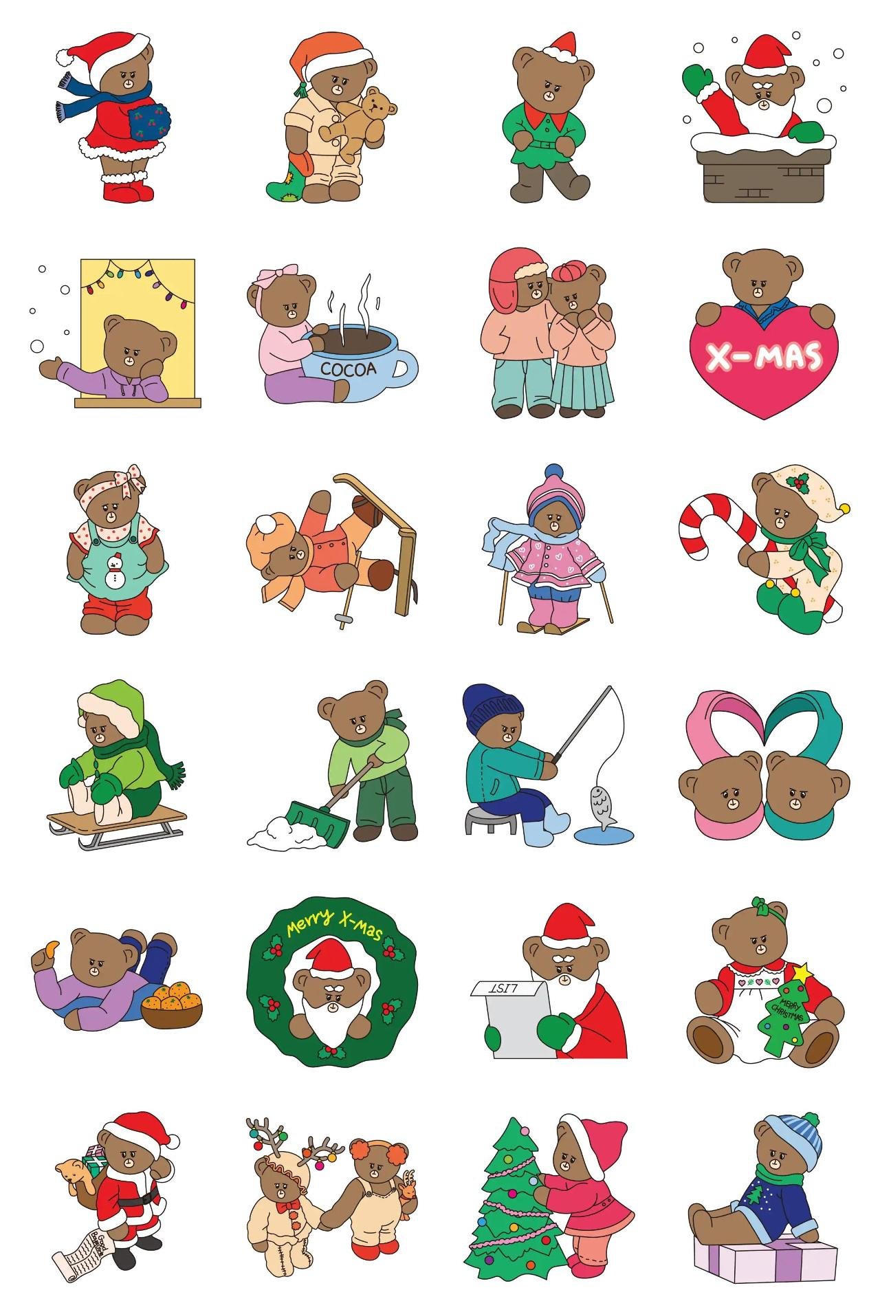 MARU-Daily life ver.3 Animation/Cartoon,Animals,Weather/Nature,Christmas,New year's day sticker pack for Whatsapp, Telegram, Signal, and others chatting and message apps