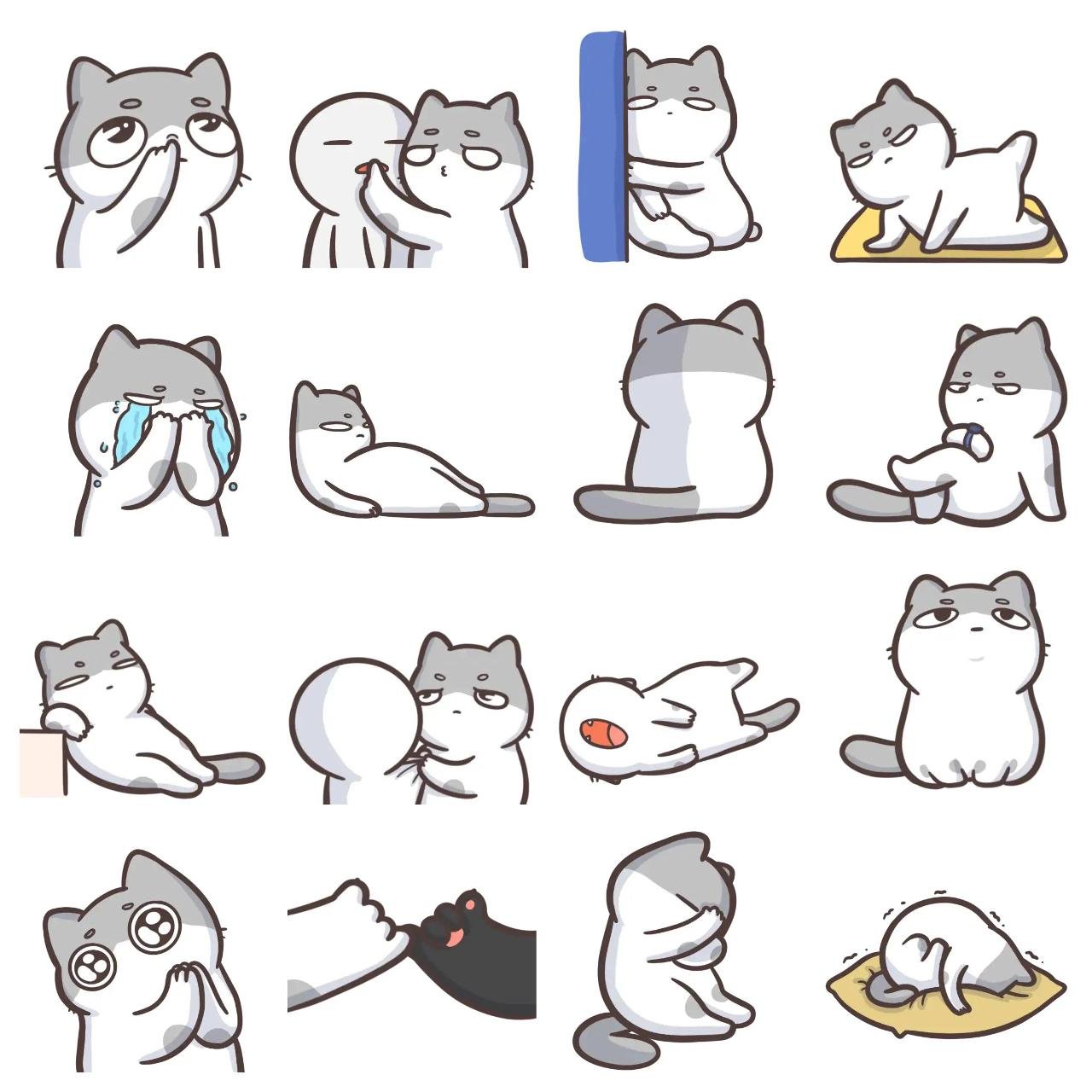 Meo Animation/Cartoon,Animals sticker pack for Whatsapp, Telegram, Signal, and others chatting and message apps