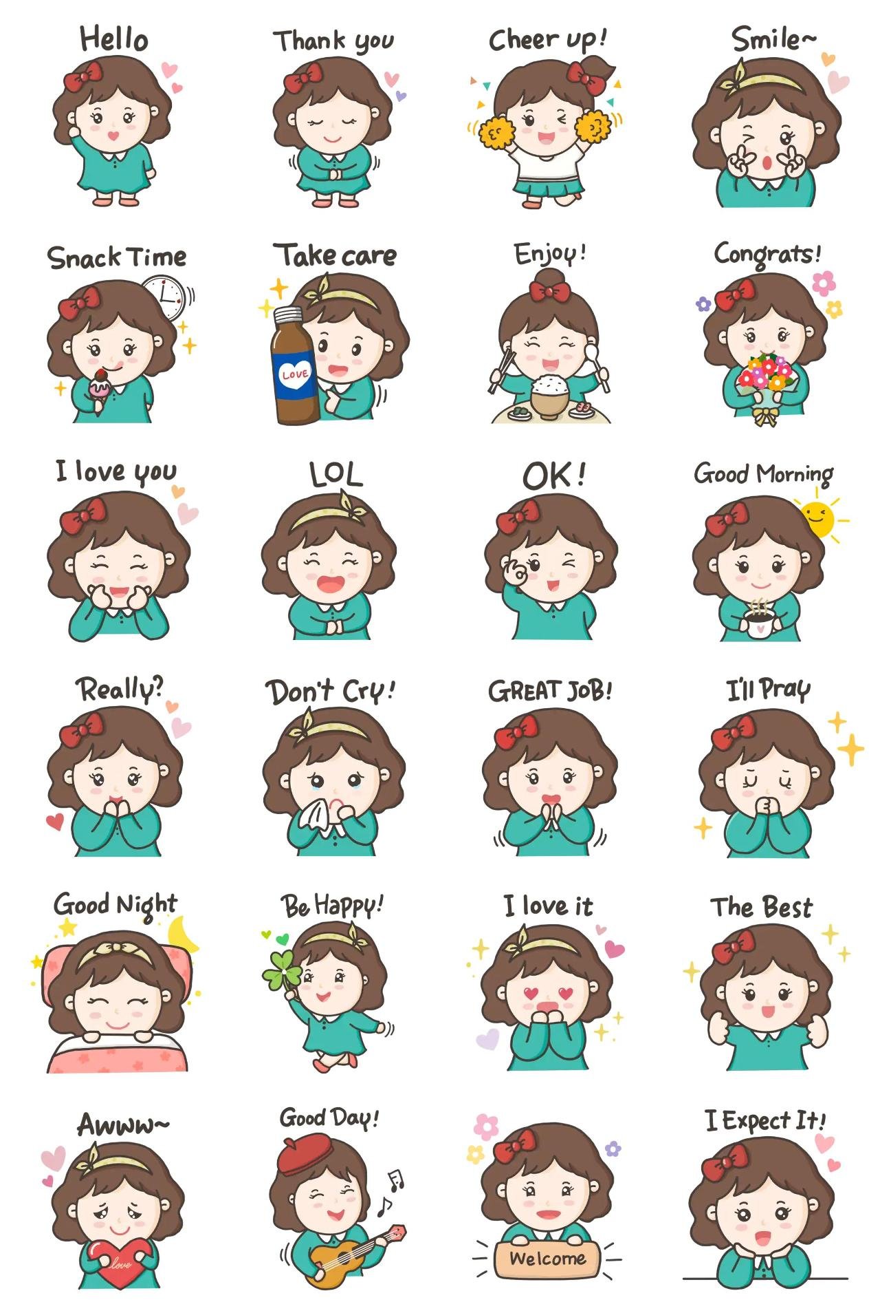 Sodam's Positive power Animation/Cartoon,Birthday,Celebrity,People sticker pack for Whatsapp, Telegram, Signal, and others chatting and message apps