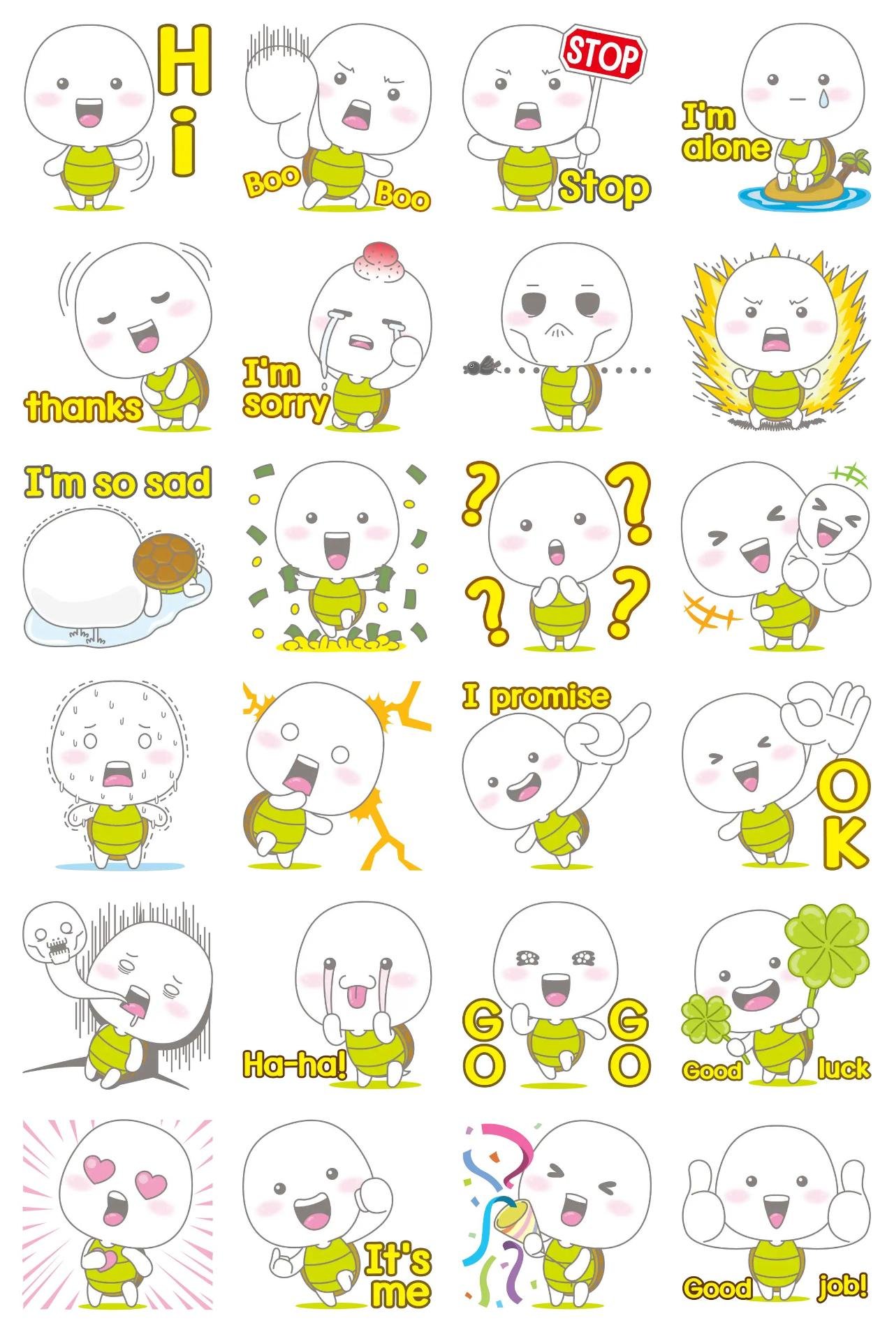bugiugi Animation/Cartoon sticker pack for Whatsapp, Telegram, Signal, and others chatting and message apps