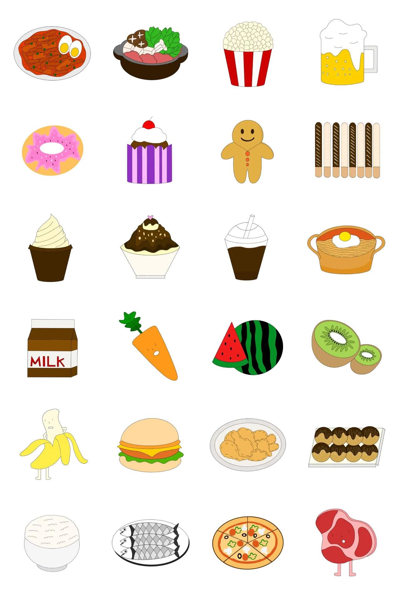 Eating is the best Animation/Cartoon,Food/Drink sticker pack for Whatsapp, Telegram, Signal, and others chatting and message apps