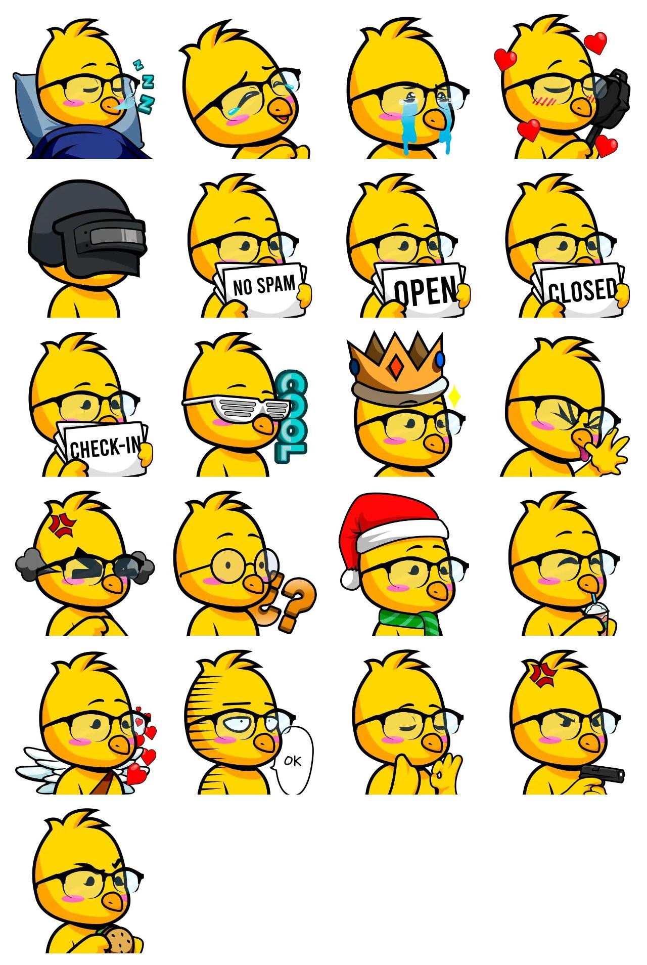 K-Chick Animation/Cartoon,Animals,Romance,Christmas,Valentine,FAMILY,LGBTQ+,Culture,Easter sticker pack for Whatsapp, Telegram, Signal, and others chatting and message apps