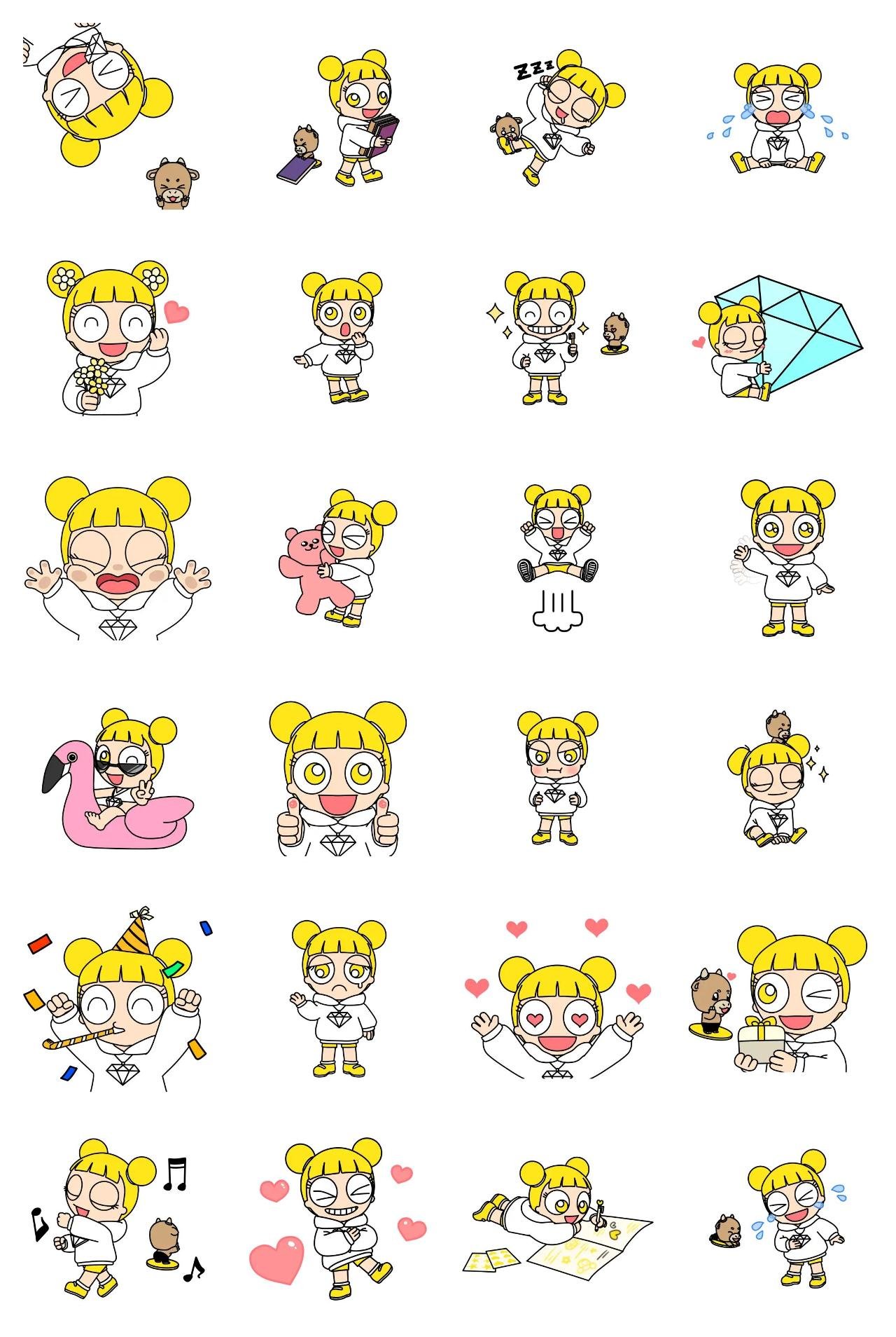 EGOFRIENDS NoRangI's Life Animation/Cartoon sticker pack for Whatsapp, Telegram, Signal, and others chatting and message apps