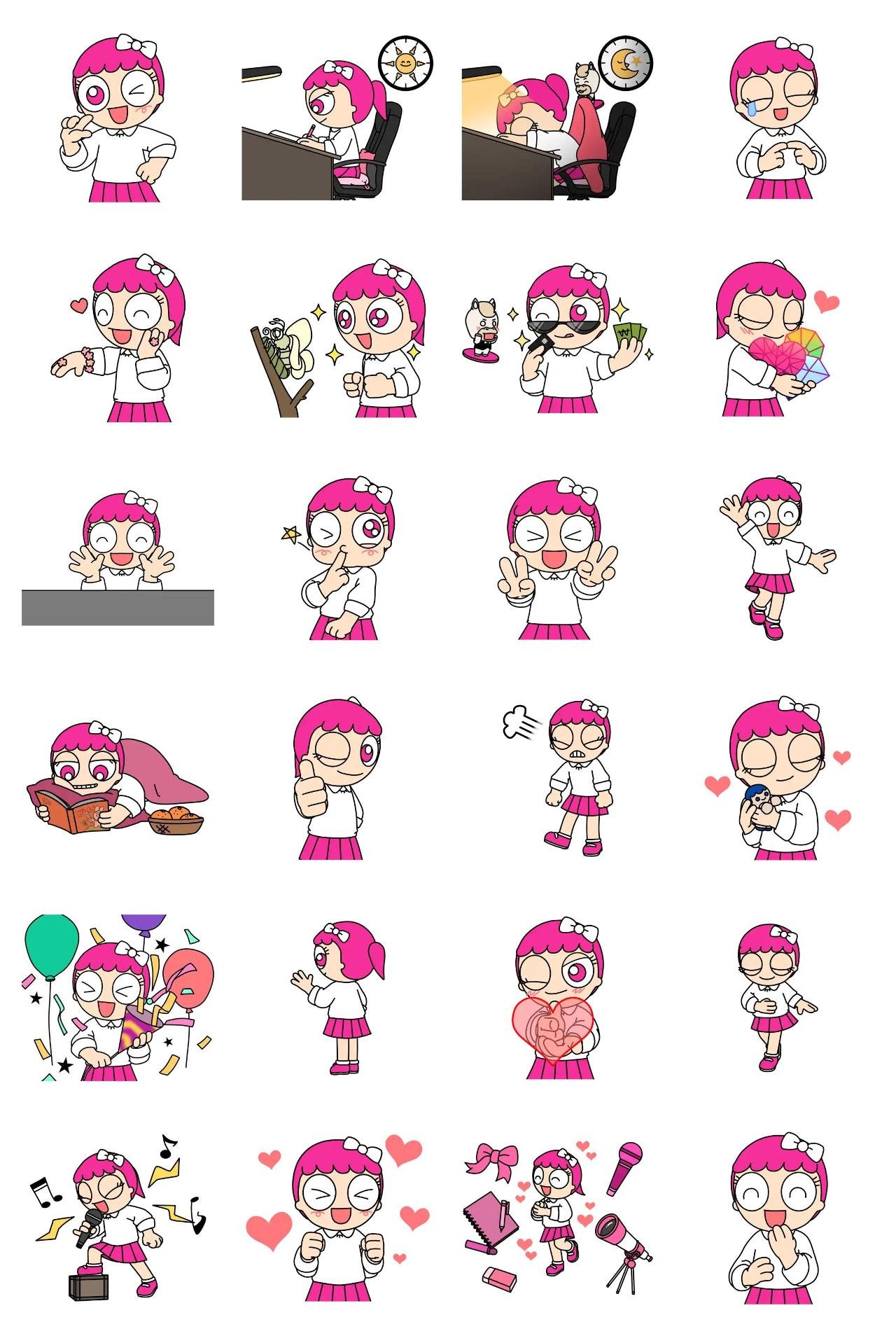 EGOFRIENDS BunHongI's Life Animation/Cartoon sticker pack for Whatsapp, Telegram, Signal, and others chatting and message apps