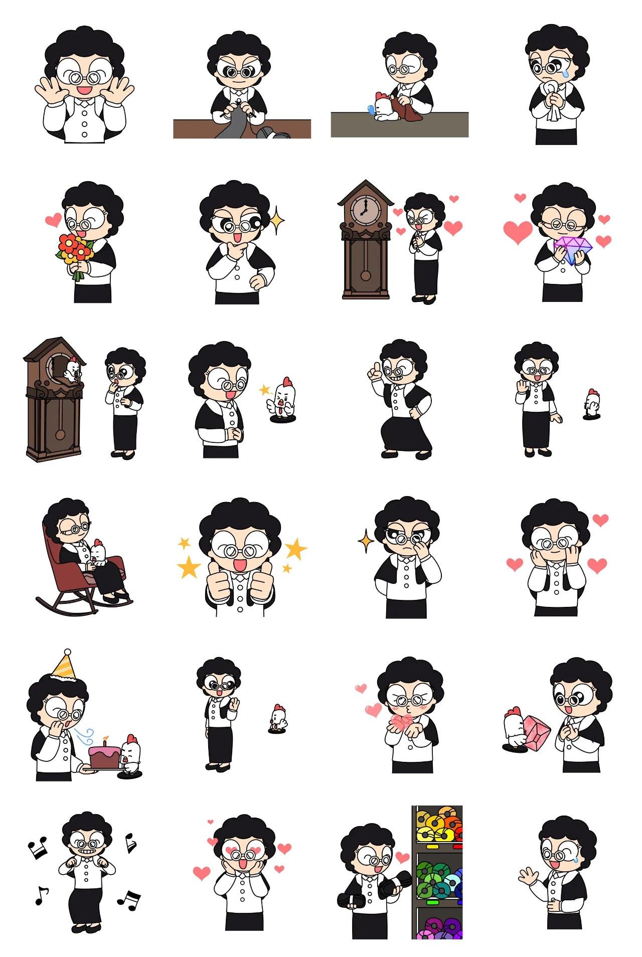 EGOFRIENDS GeomJeongI's Life Animation/Cartoon sticker pack for Whatsapp, Telegram, Signal, and others chatting and message apps