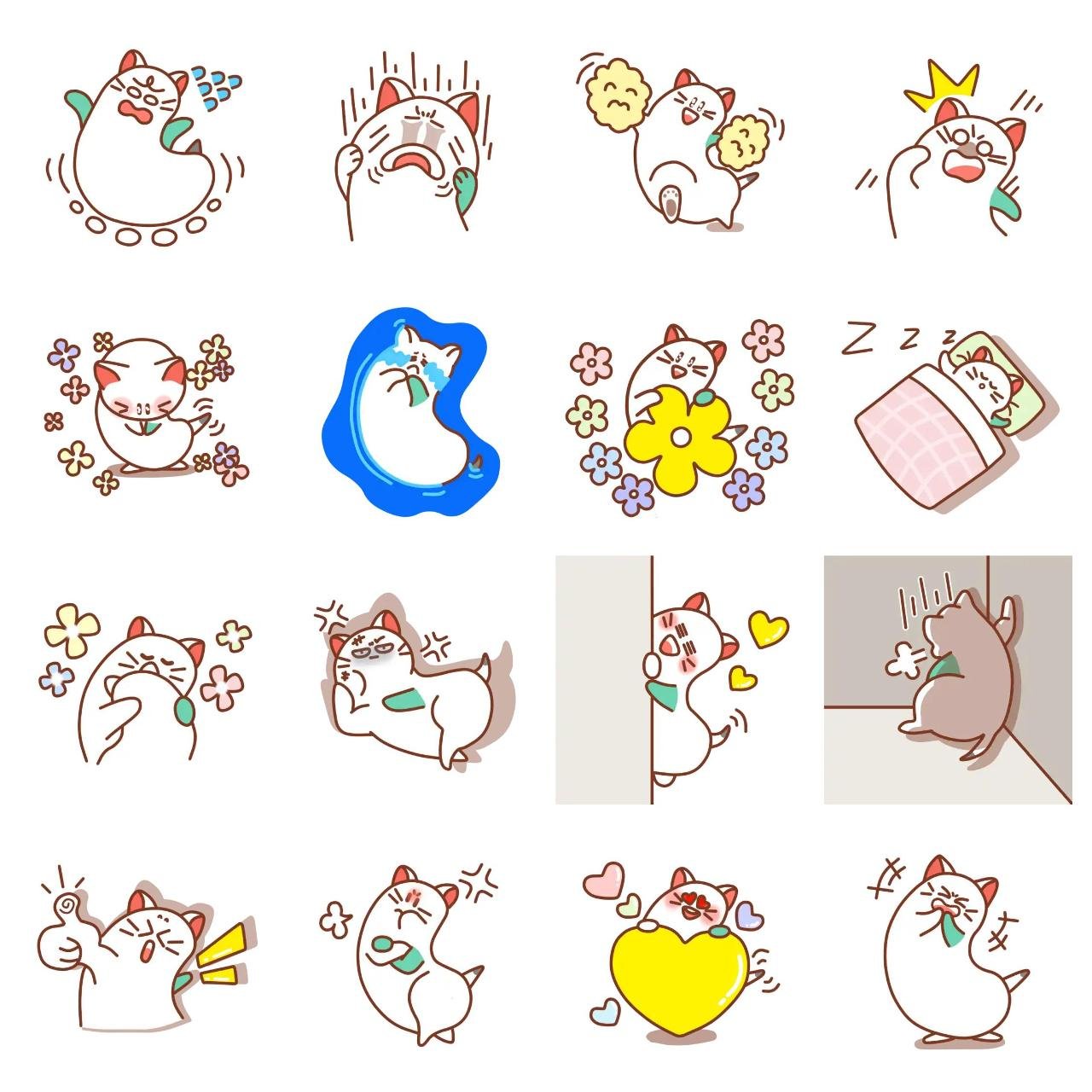 Playful Kkangbi. Animation/Cartoon,Animals,Food/Drink,Gag sticker pack for Whatsapp, Telegram, Signal, and others chatting and message apps