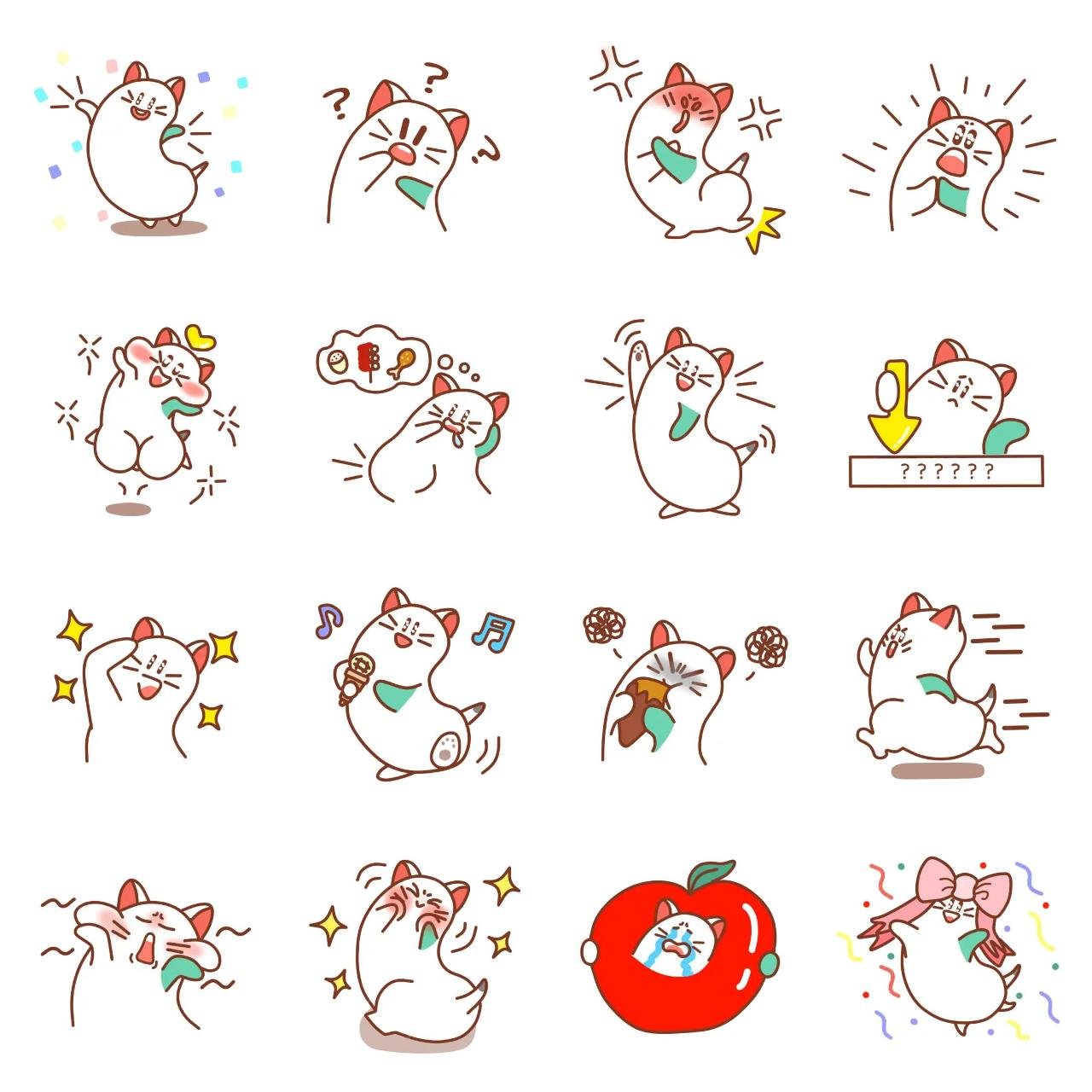 Playful Kkangbi. 2 Animation/Cartoon,Animals,Gag,People sticker pack for Whatsapp, Telegram, Signal, and others chatting and message apps