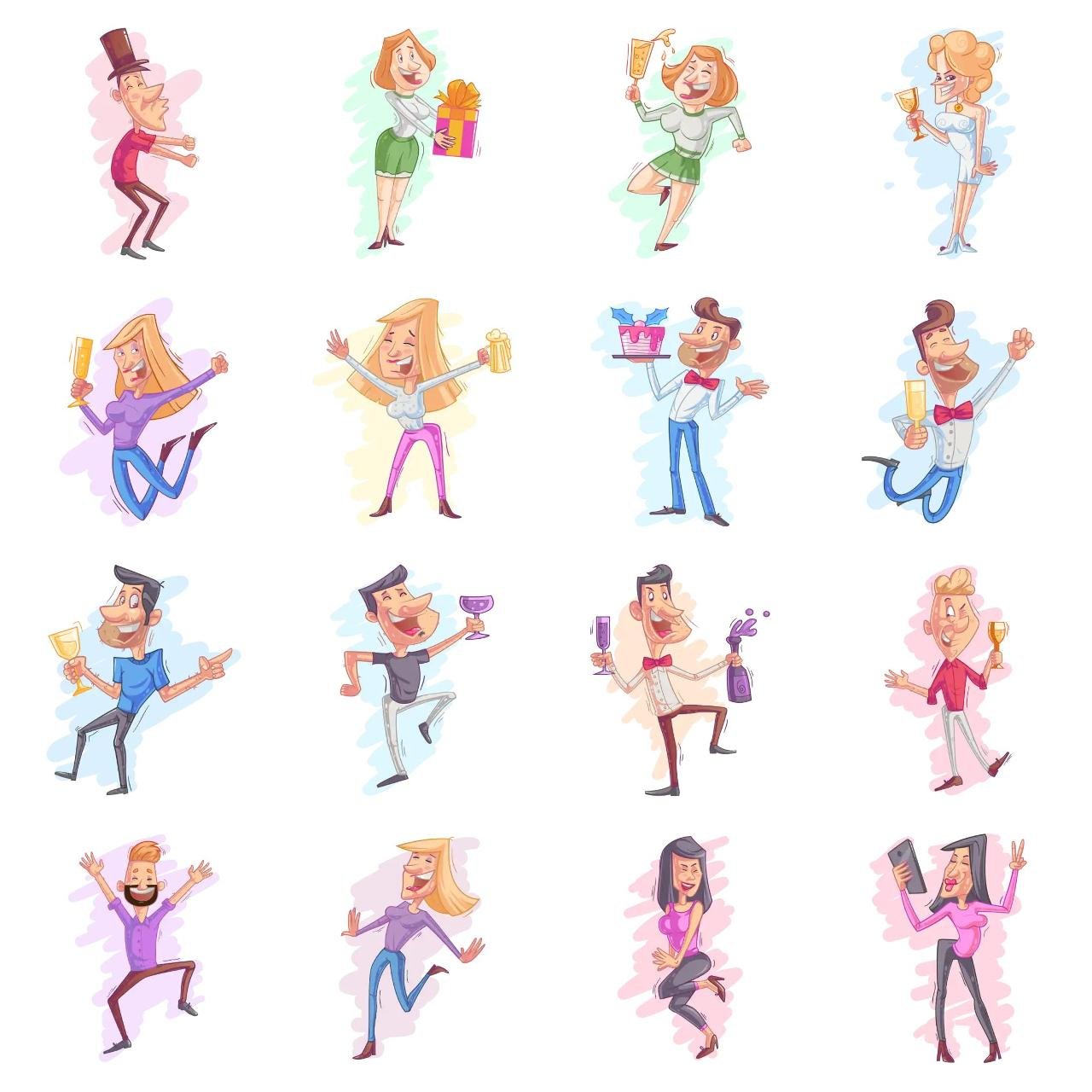 Cheers Set Animation/Cartoon,People,INDIA sticker pack for Whatsapp, Telegram, Signal, and others chatting and message apps