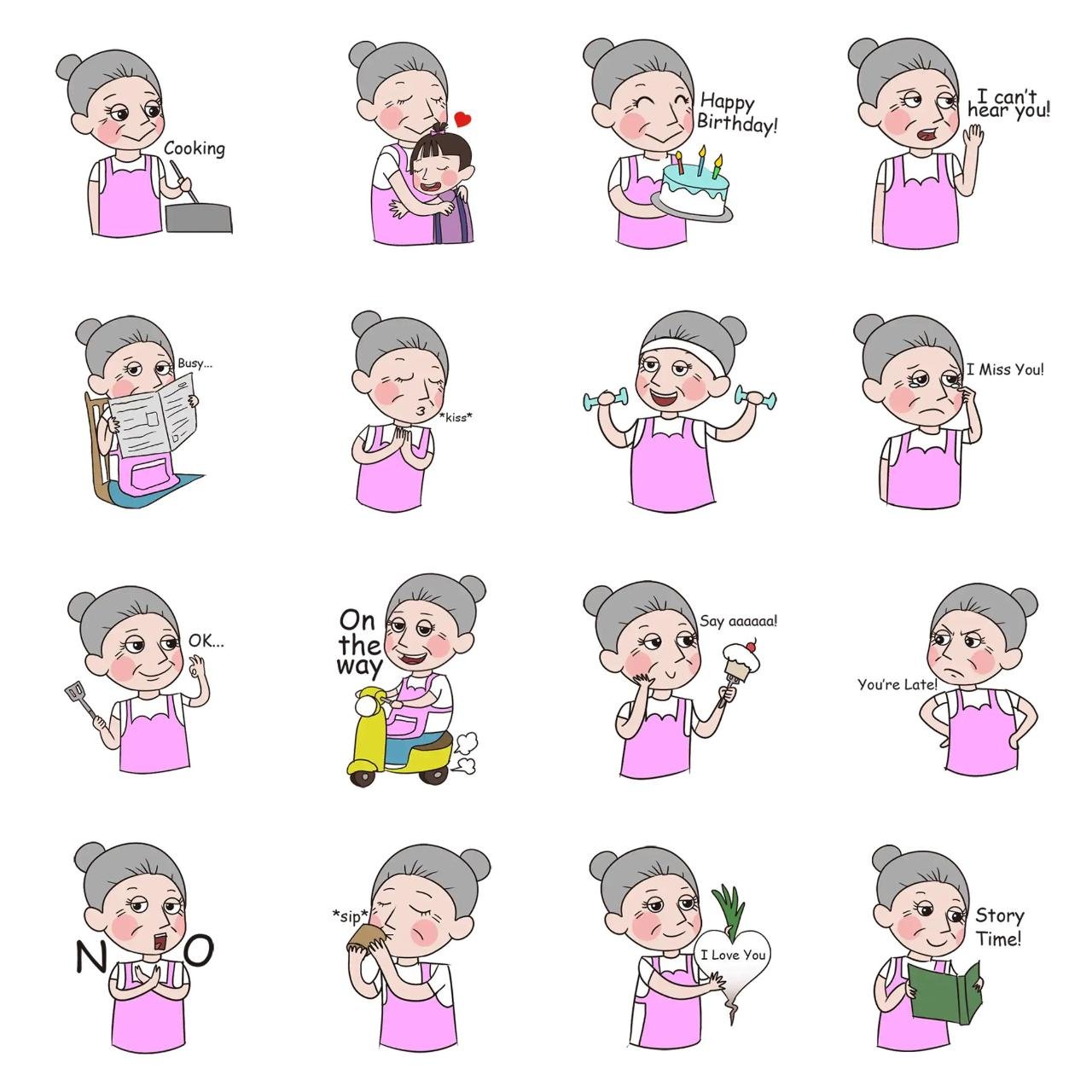 lola Animation/Cartoon sticker pack for Whatsapp, Telegram, Signal, and others chatting and message apps