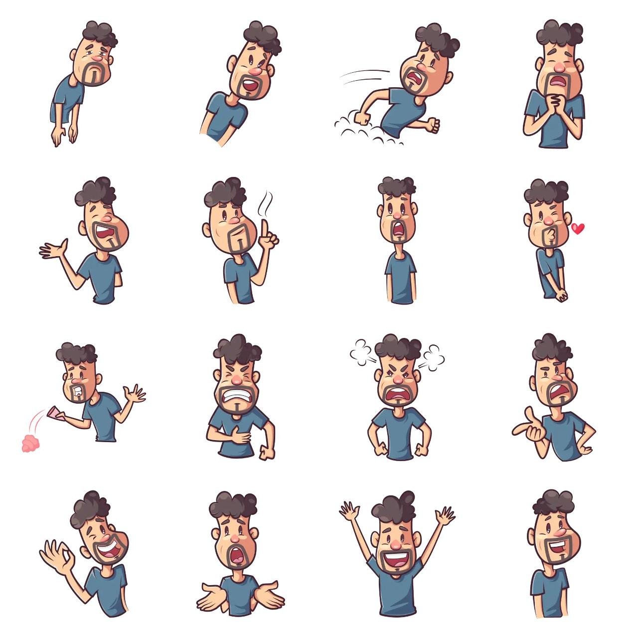 Naughty Man Animation/Cartoon,People,INDIA sticker pack for Whatsapp, Telegram, Signal, and others chatting and message apps