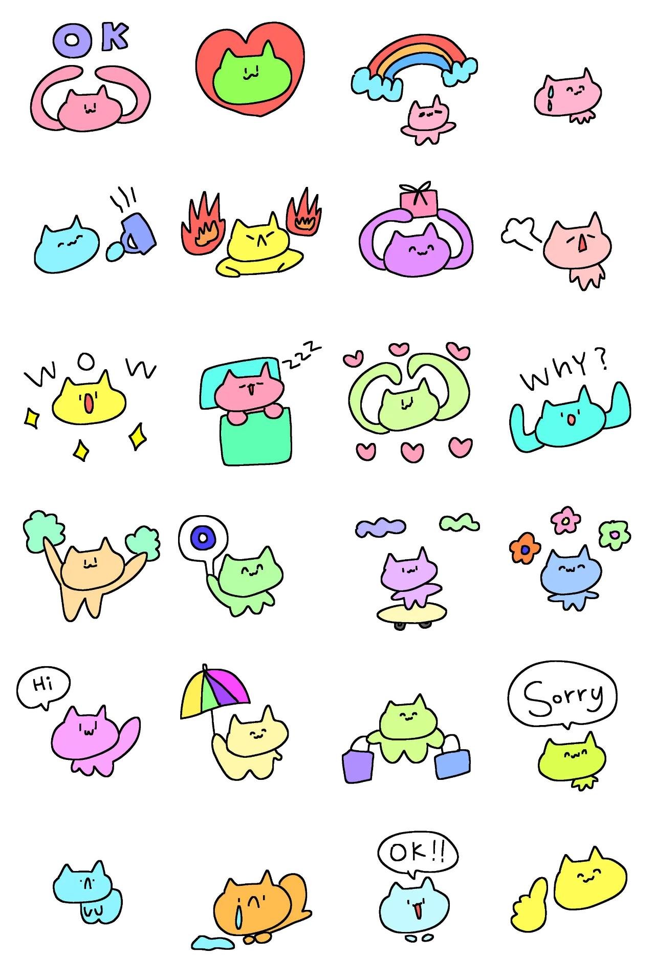 Yaong Animation/Cartoon,Animals sticker pack for Whatsapp, Telegram, Signal, and others chatting and message apps