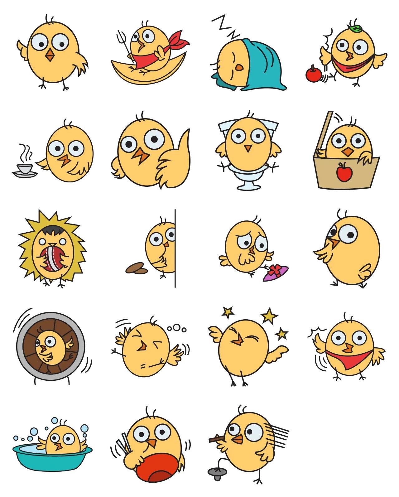 Sweet Bird 02 Animation/Cartoon,Animals,INDIA sticker pack for Whatsapp, Telegram, Signal, and others chatting and message apps