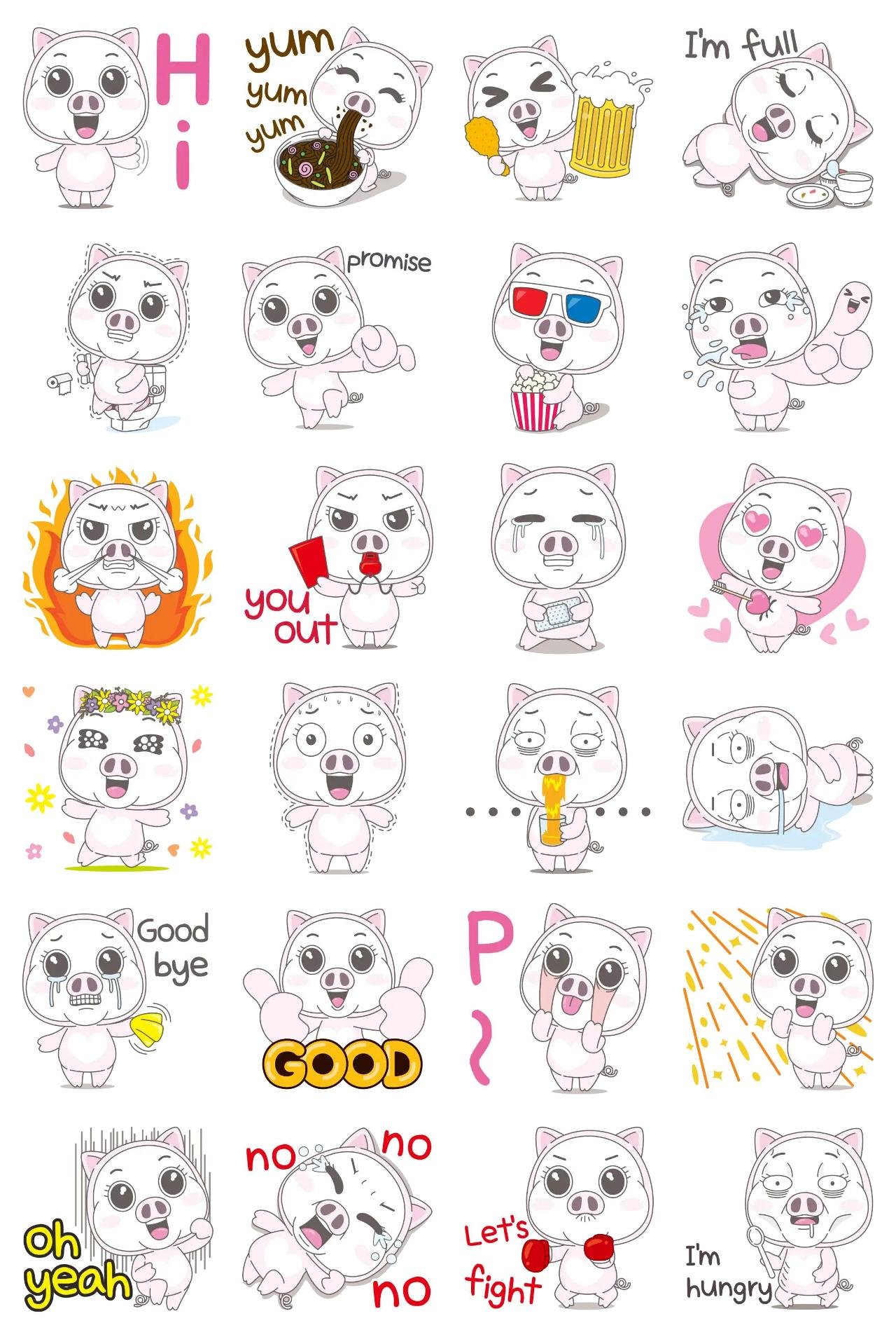 ttudi Animation/Cartoon,Animals sticker pack for Whatsapp, Telegram, Signal, and others chatting and message apps