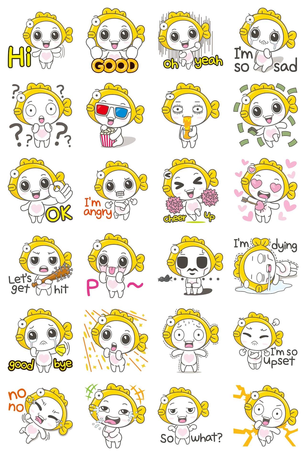 bungsin Animation/Cartoon,Gag sticker pack for Whatsapp, Telegram, Signal, and others chatting and message apps