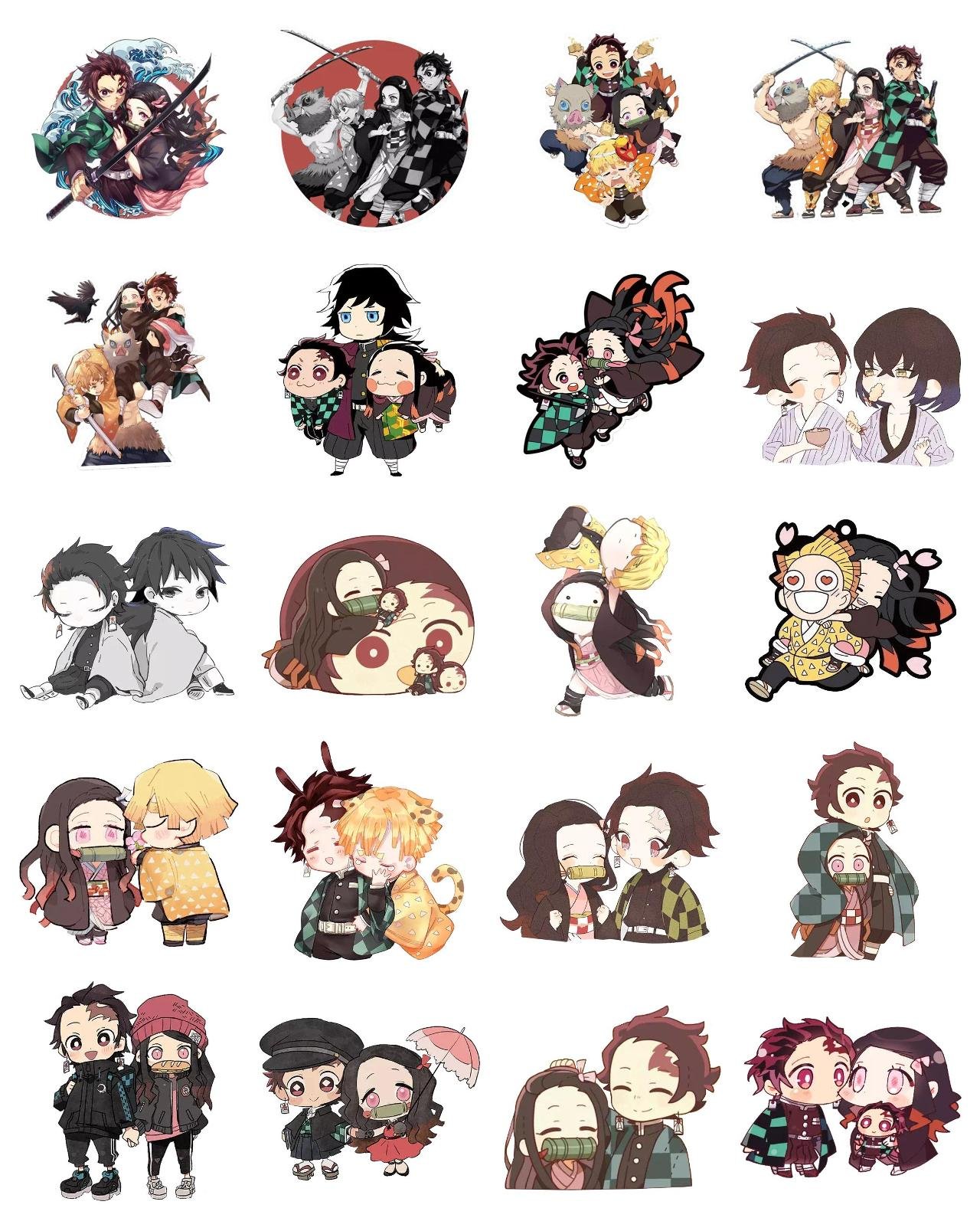 Kimetsu no Yaiba #3 Anime, Kimetsu no Yaiba, Demon Slayer sticker pack for Whatsapp, Telegram, Signal, and others chatting and message apps