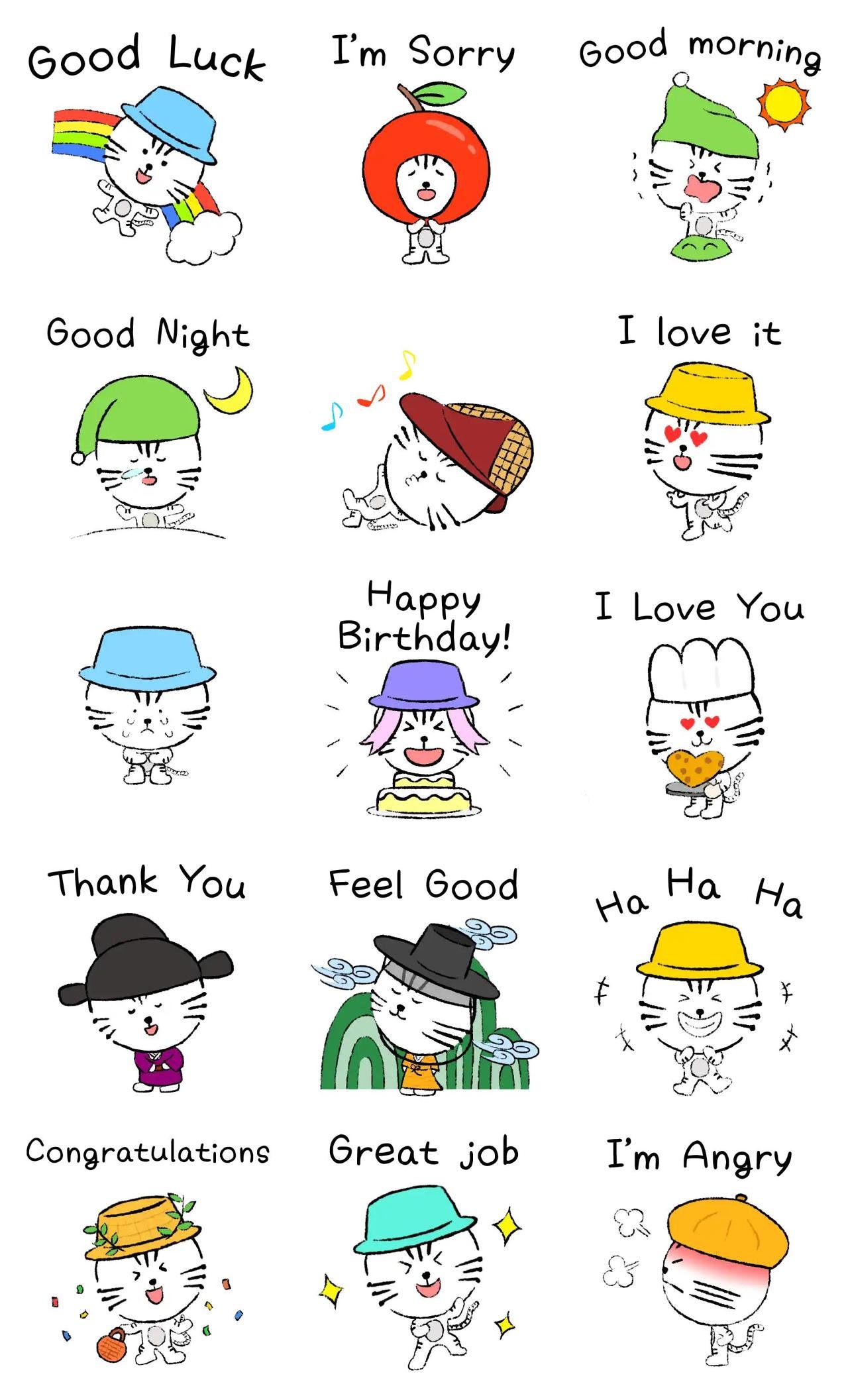 White Tiger Animation/Cartoon,Animals,Celebrity,Food/Drink,Gag,Romance,Phrases,Plants,Weather/Nature,Vacation,Birthday,Etc sticker pack for Whatsapp, Telegram, Signal, and others chatting and message apps