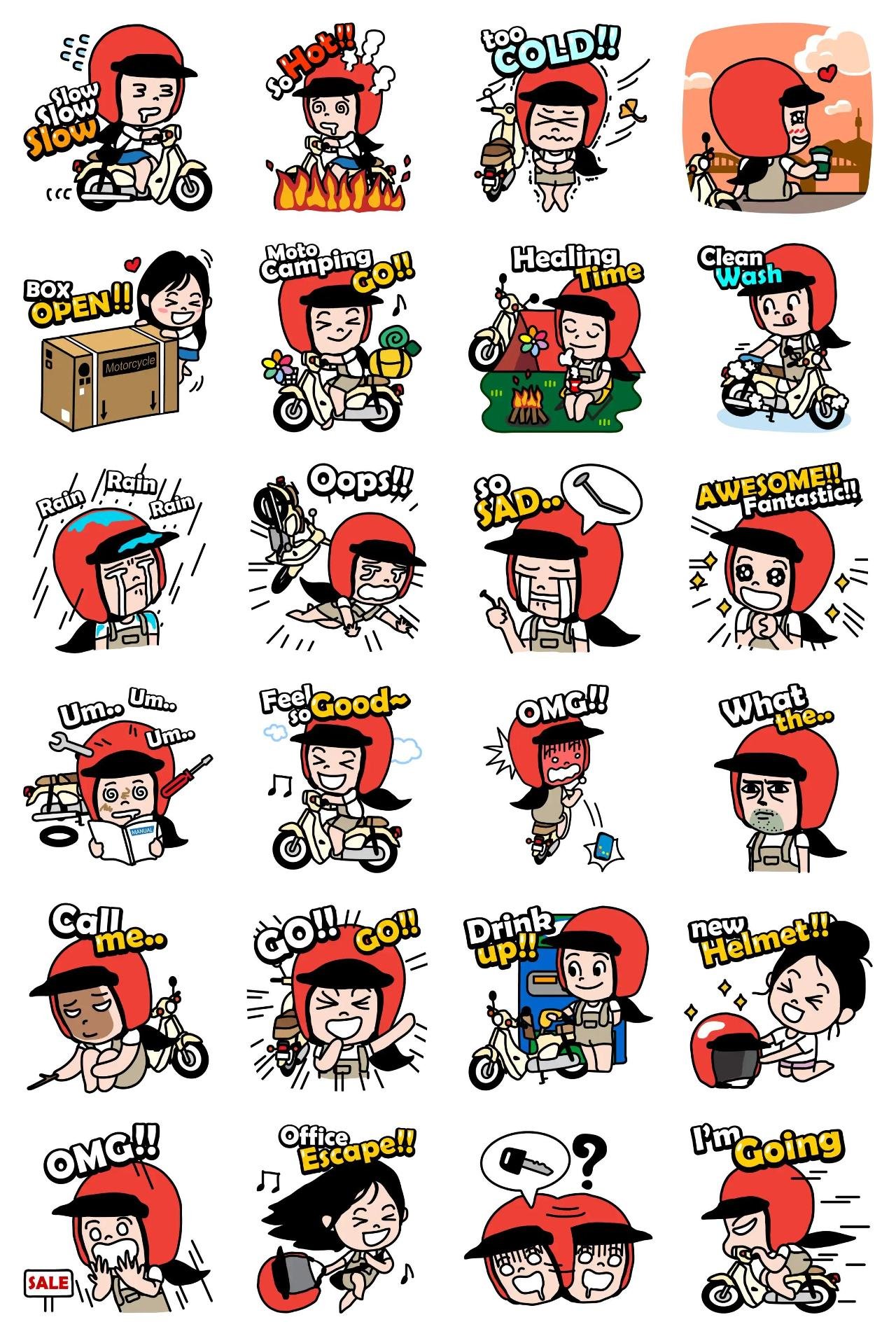 Jessie's riding today Animation/Cartoon,People,Sports sticker pack for Whatsapp, Telegram, Signal, and others chatting and message apps