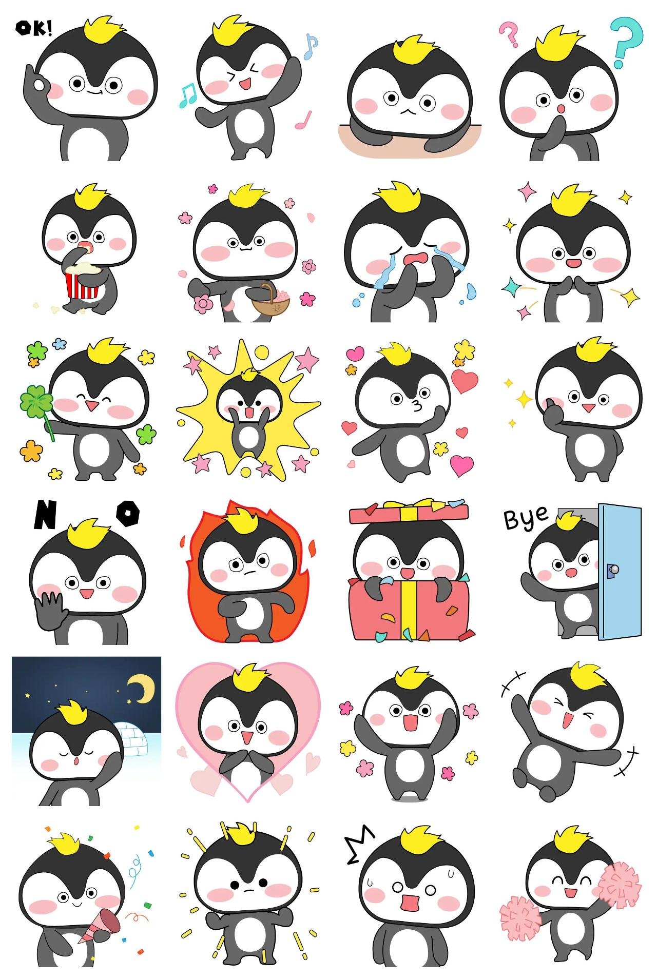 Hey! Macaroon Animation/Cartoon sticker pack for Whatsapp, Telegram, Signal, and others chatting and message apps