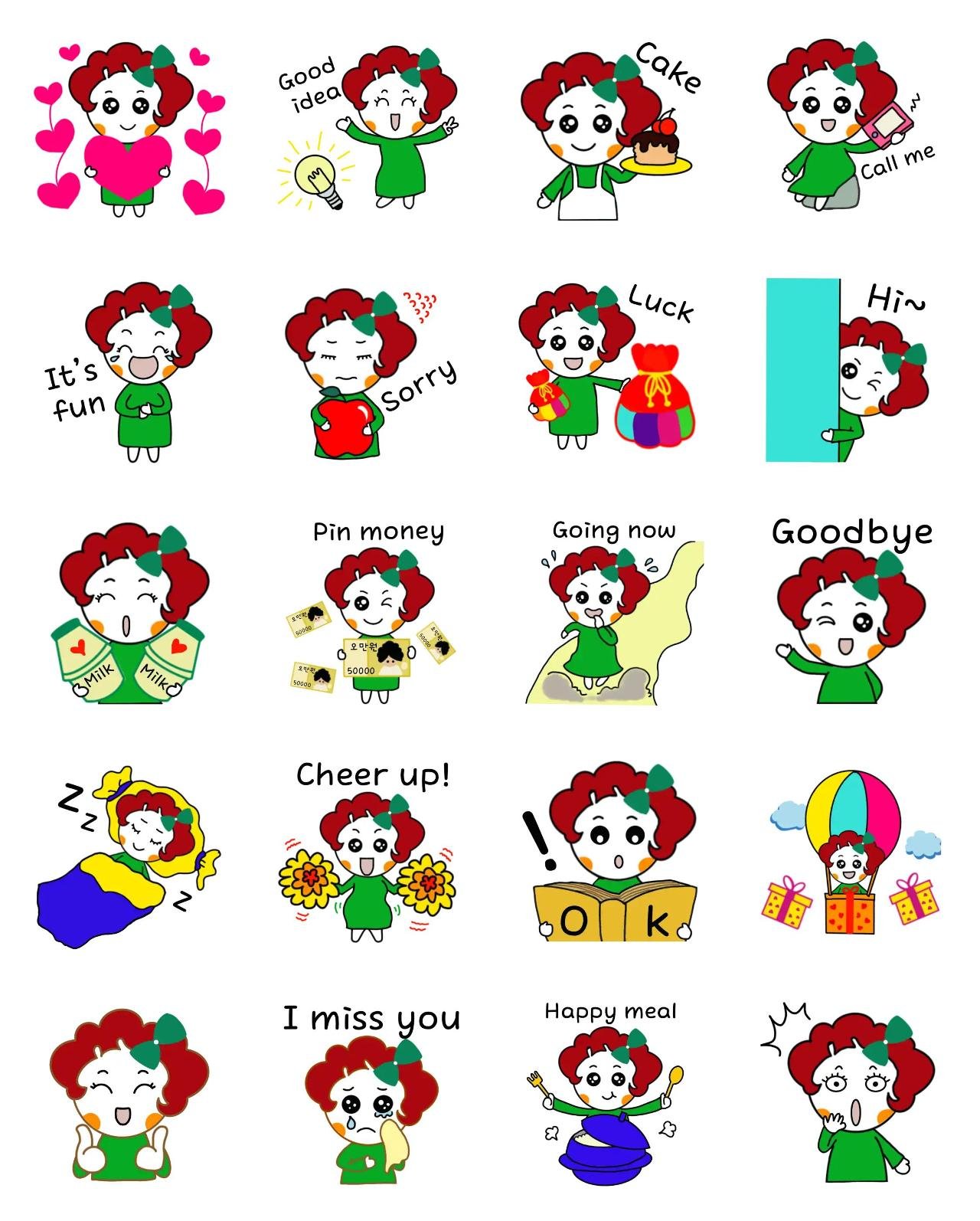 Happy mother Animation/Cartoon sticker pack for Whatsapp, Telegram, Signal, and others chatting and message apps