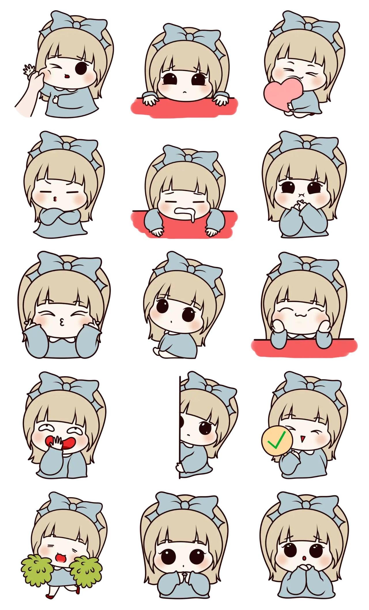 Minky Animation/Cartoon sticker pack for Whatsapp, Telegram, Signal, and others chatting and message apps