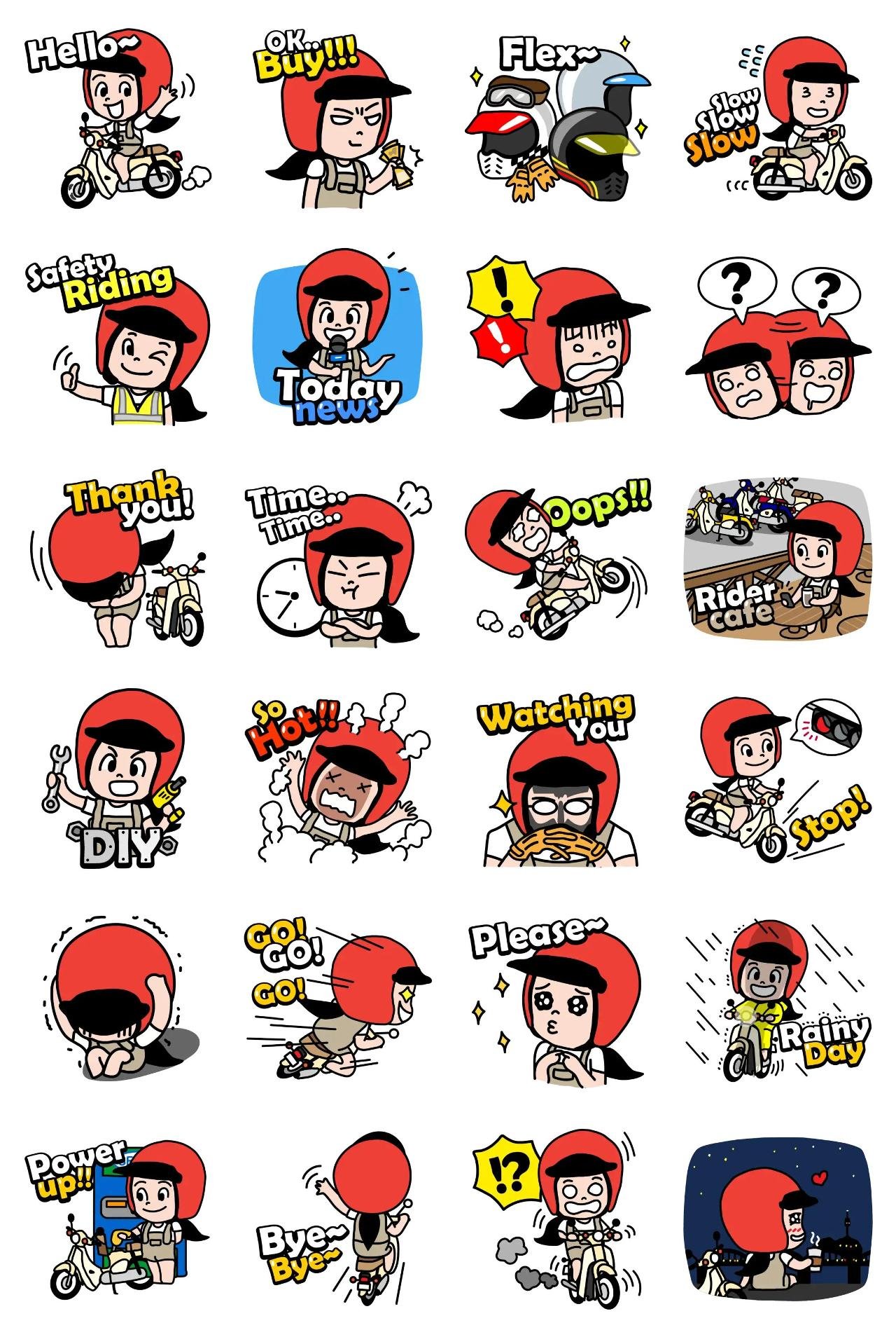 Jessie's riding today vol.2 Animation/Cartoon,People,Sports,Culture,Vacation sticker pack for Whatsapp, Telegram, Signal, and others chatting and message apps