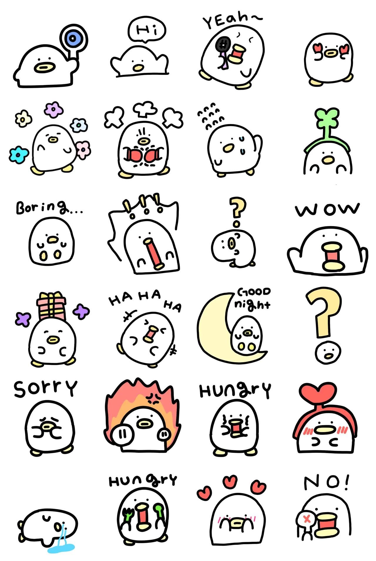 Oriori Animation/Cartoon sticker pack for Whatsapp, Telegram, Signal, and others chatting and message apps