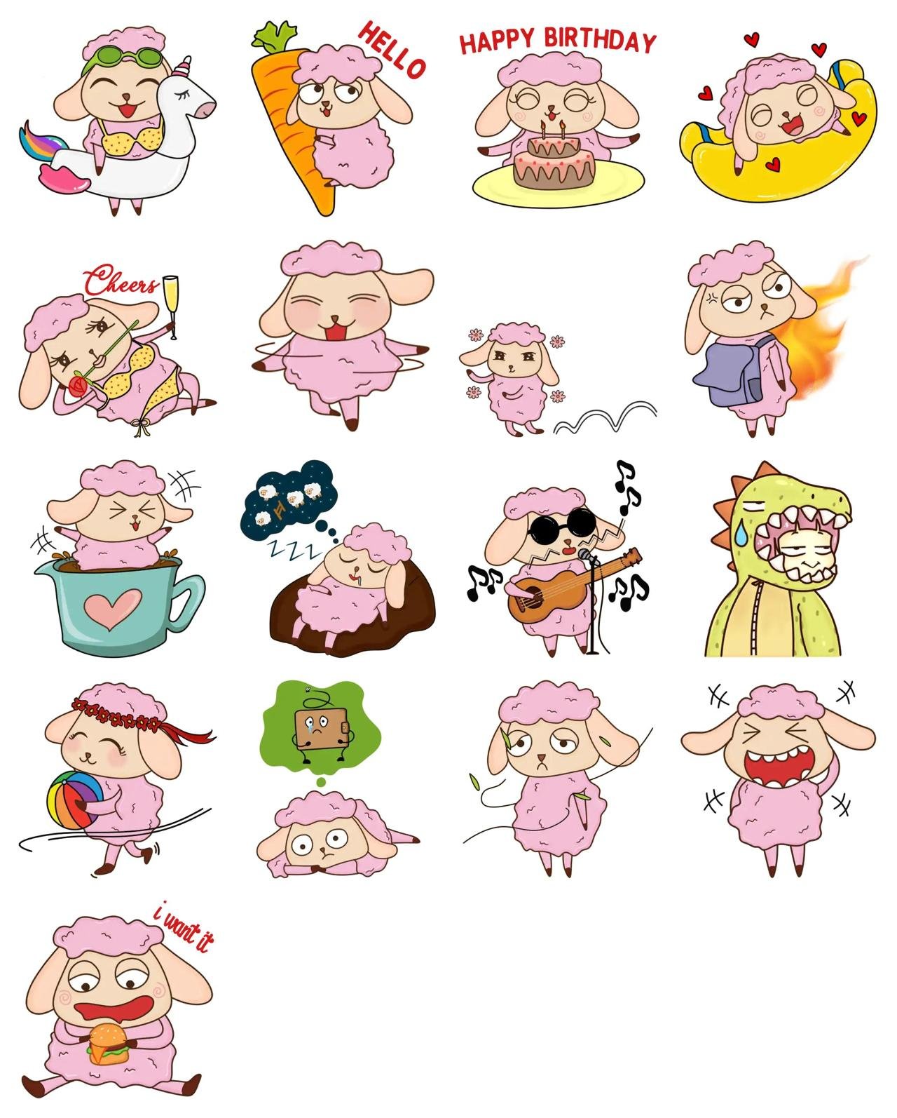 Gooty Animation/Cartoon,Animals sticker pack for Whatsapp, Telegram, Signal, and others chatting and message apps