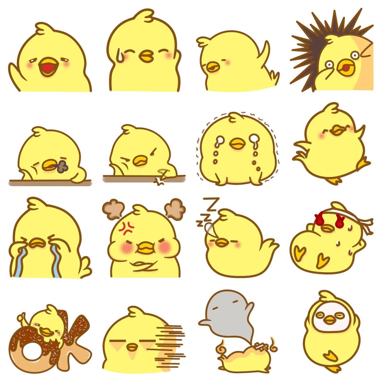 Poyo Animals,Animation/Cartoon sticker pack for Whatsapp, Telegram, Signal, and others chatting and message apps