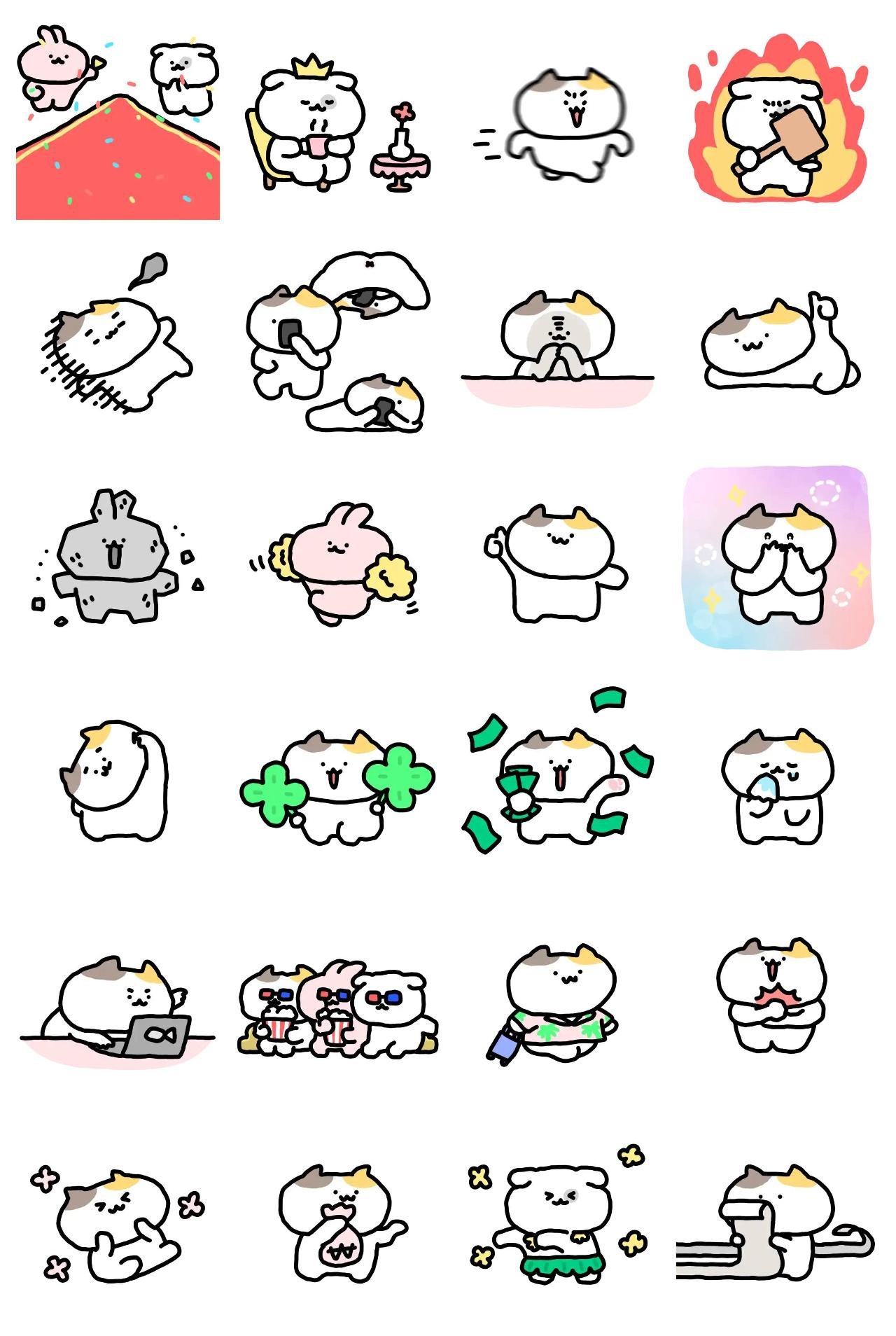 Samsik and Reaction Animals,Gag,Etc sticker pack for Whatsapp, Telegram, Signal, and others chatting and message apps