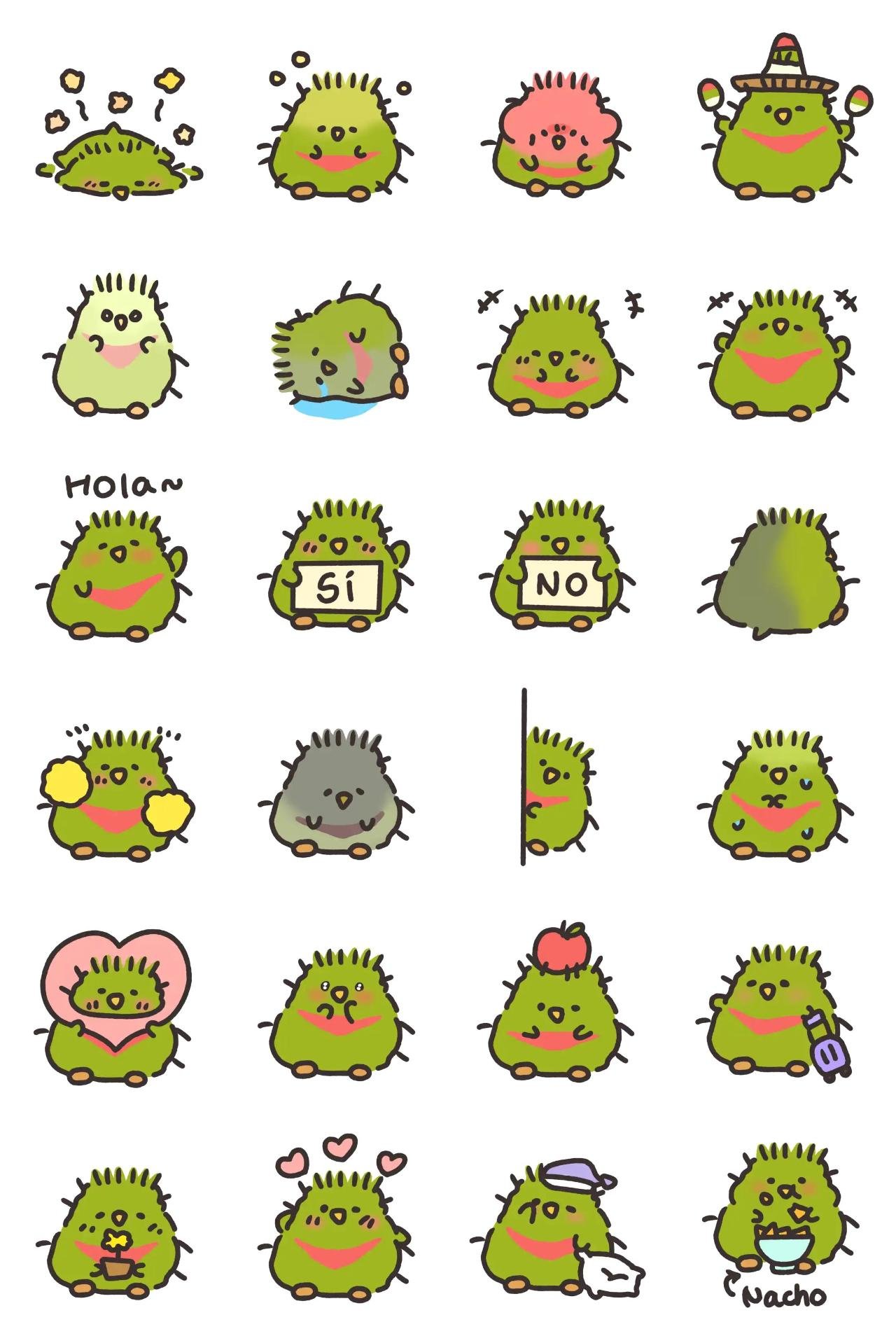 a cute baby Quetzal Animals,Etc sticker pack for Whatsapp, Telegram, Signal, and others chatting and message apps