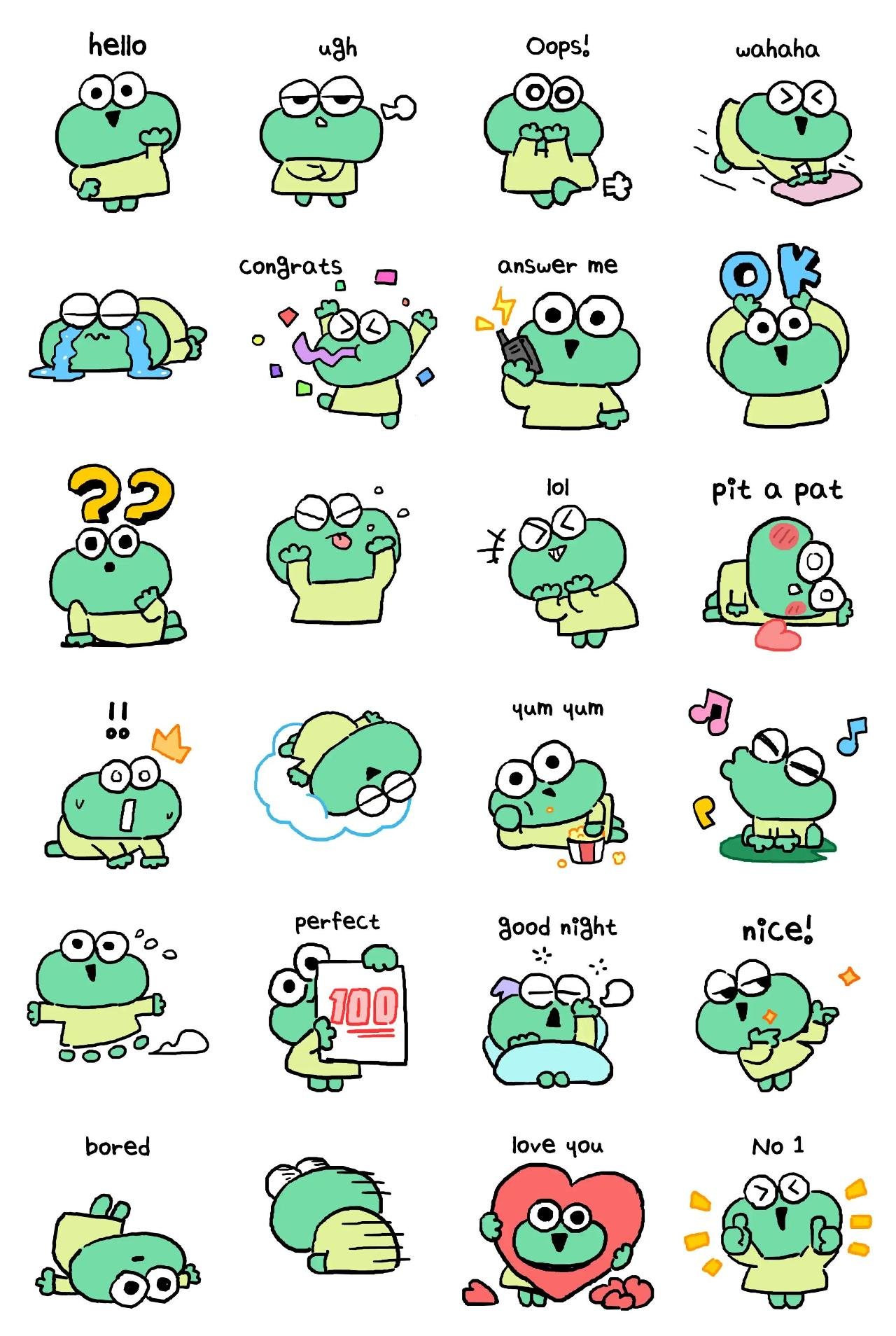 Dressed frog Animals sticker pack for Whatsapp, Telegram, Signal, and others chatting and message apps