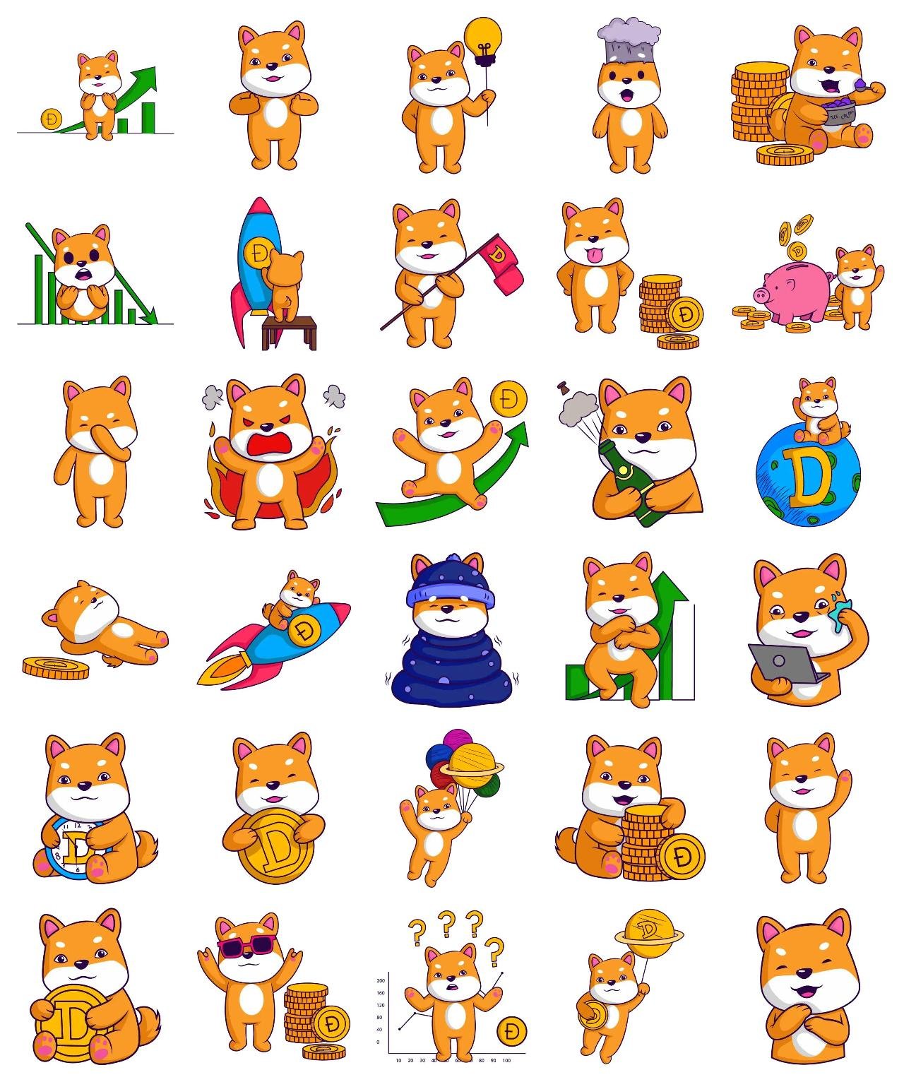 Dog Animation/Cartoon,Animals,INDIA sticker pack for Whatsapp, Telegram, Signal, and others chatting and message apps