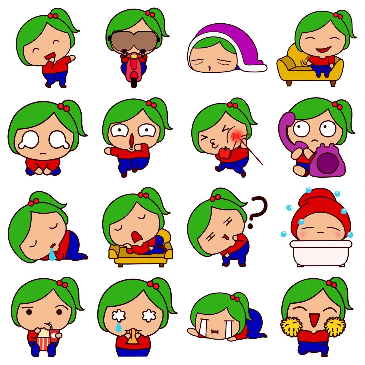 Moni Animation/Cartoon,People sticker pack for Whatsapp, Telegram, Signal, and others chatting and message apps