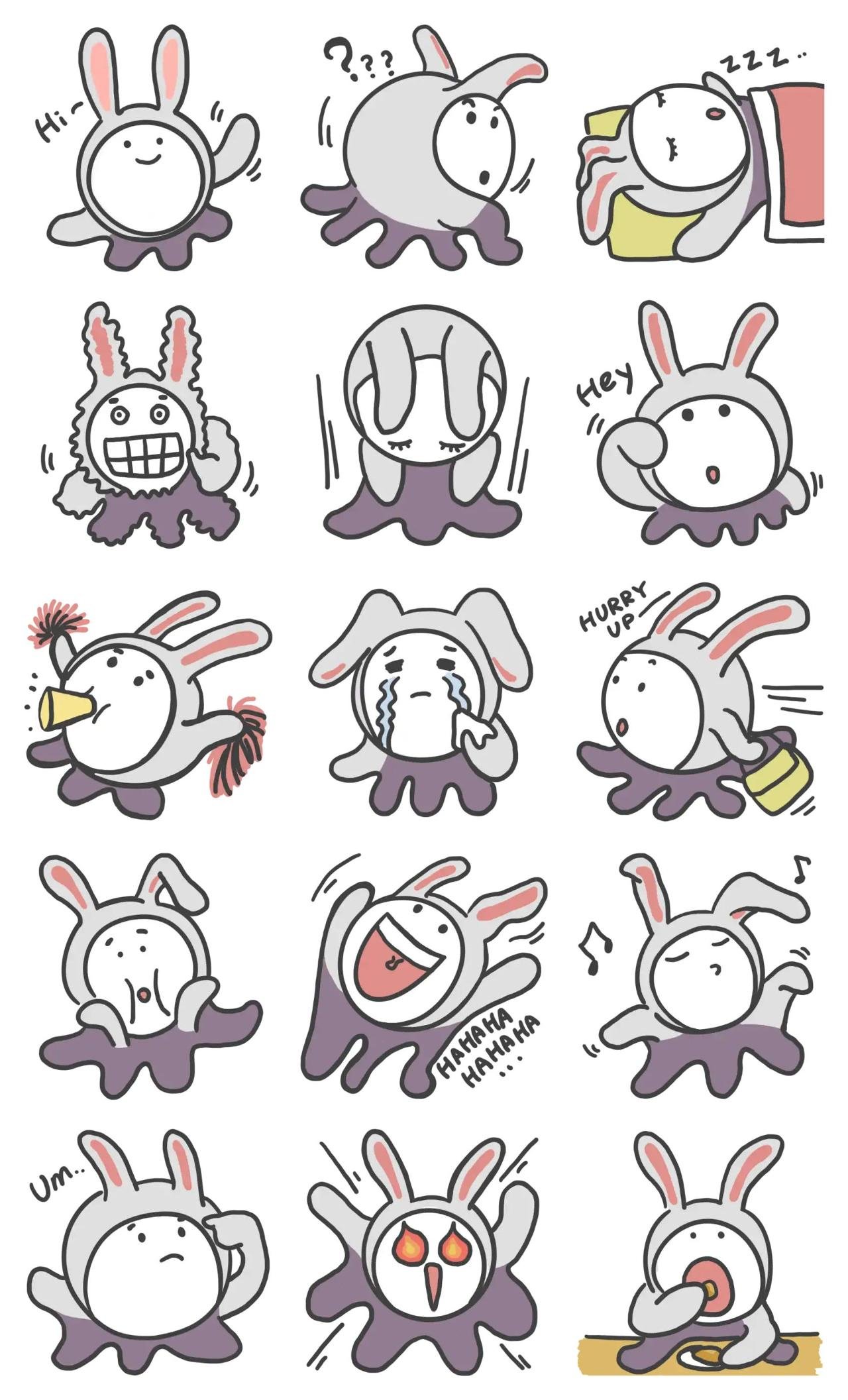 OKTO 2023 ver.1 Animation/Cartoon sticker pack for Whatsapp, Telegram, Signal, and others chatting and message apps