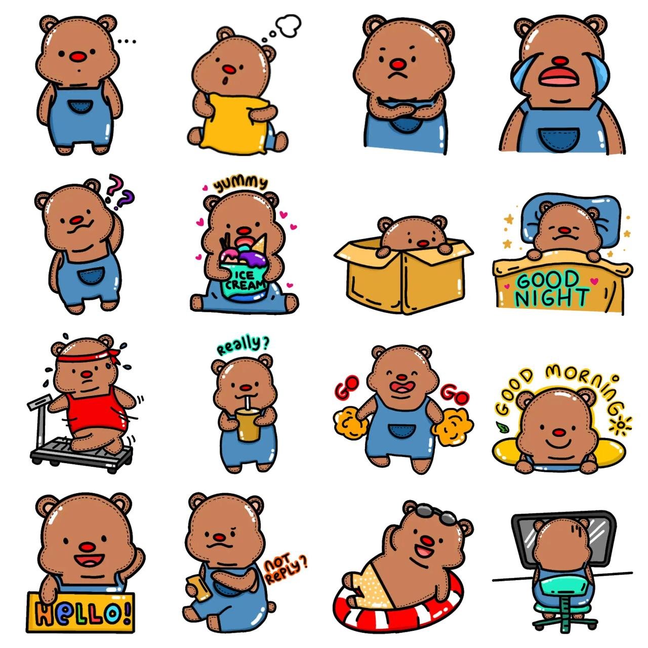 Berto Animals sticker pack for Whatsapp, Telegram, Signal, and others chatting and message apps