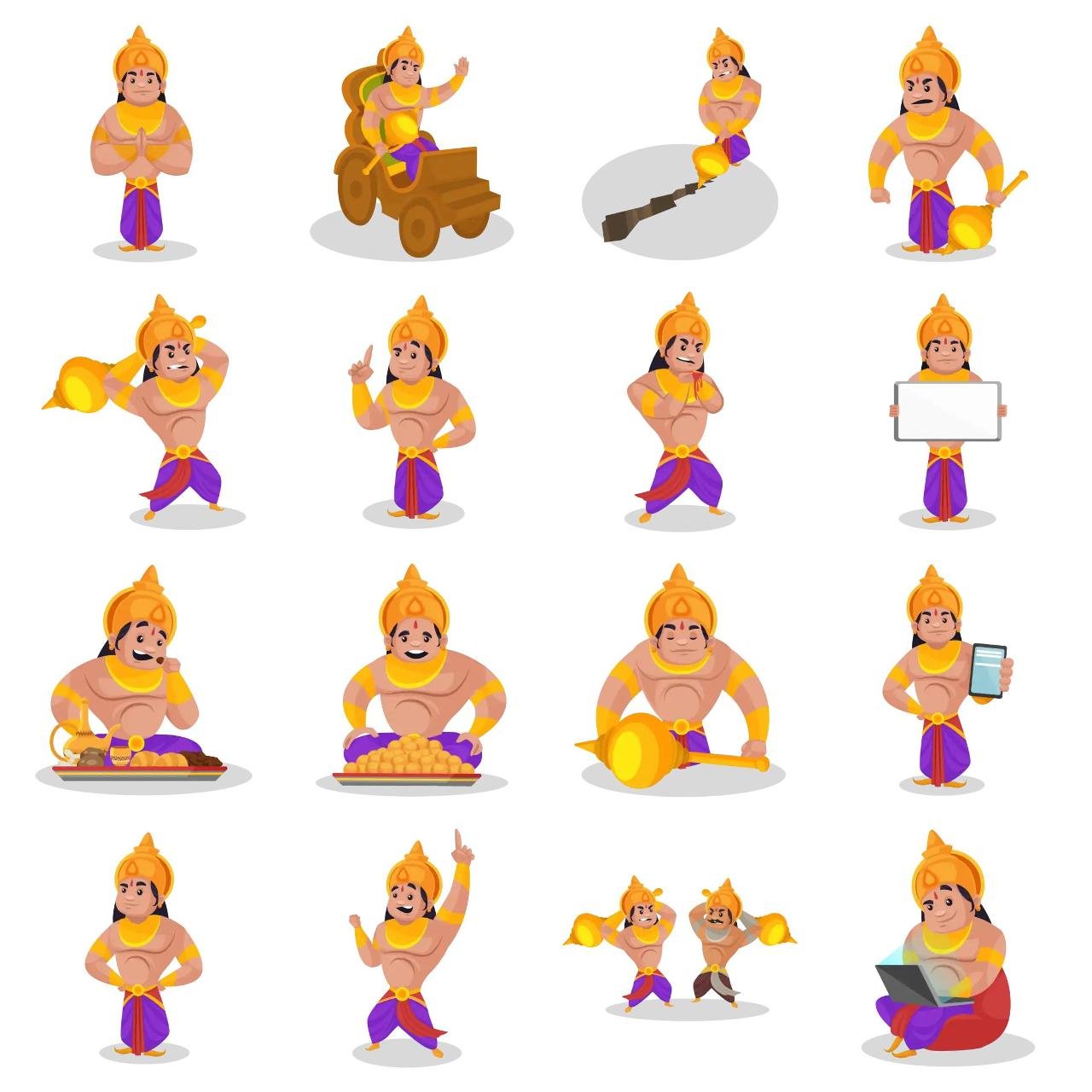 Bheem Animation/Cartoon,INDIA,People sticker pack for Whatsapp, Telegram, Signal, and others chatting and message apps