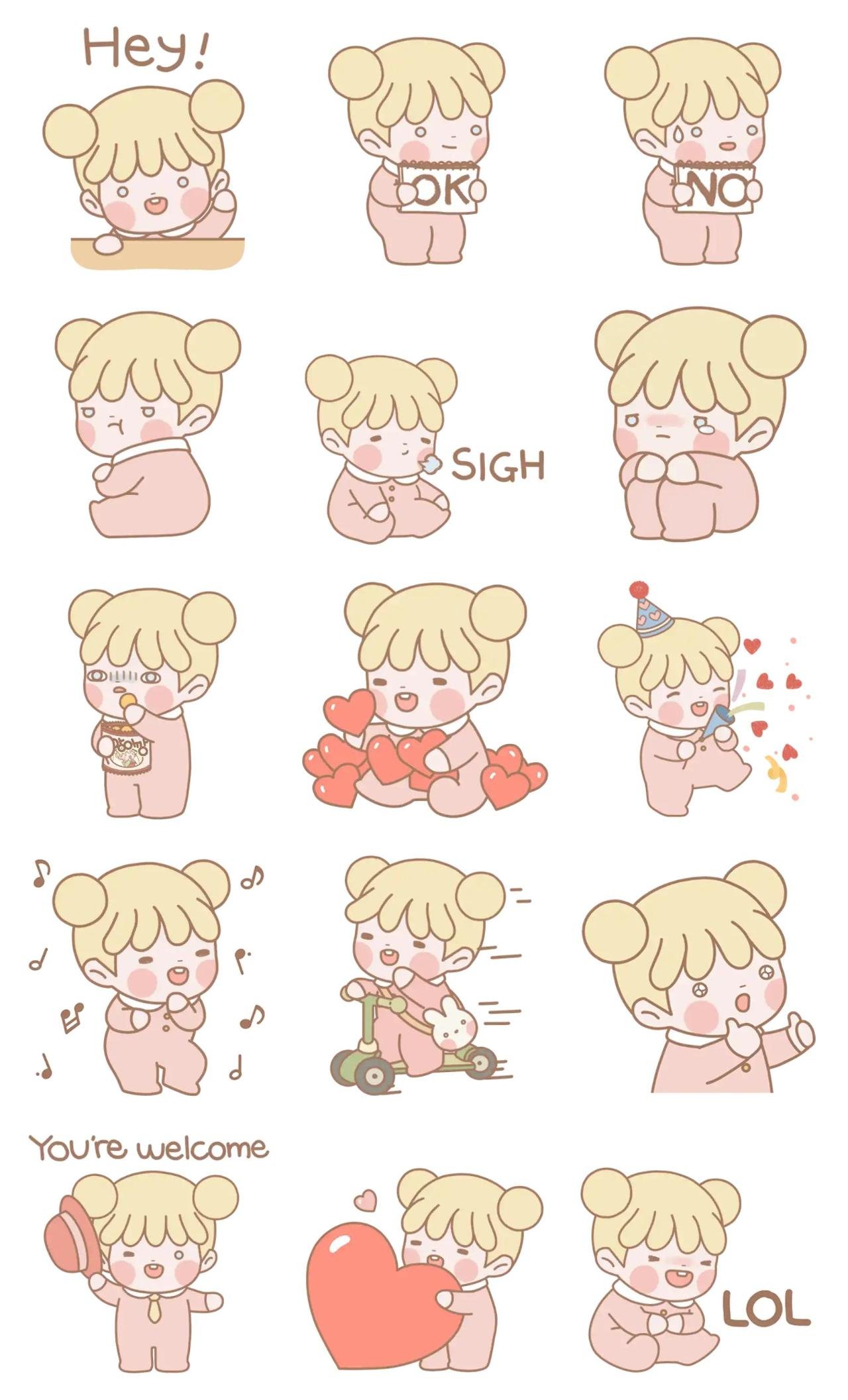 Lovely LYN Romance,emotion sticker pack for Whatsapp, Telegram, Signal, and others chatting and message apps