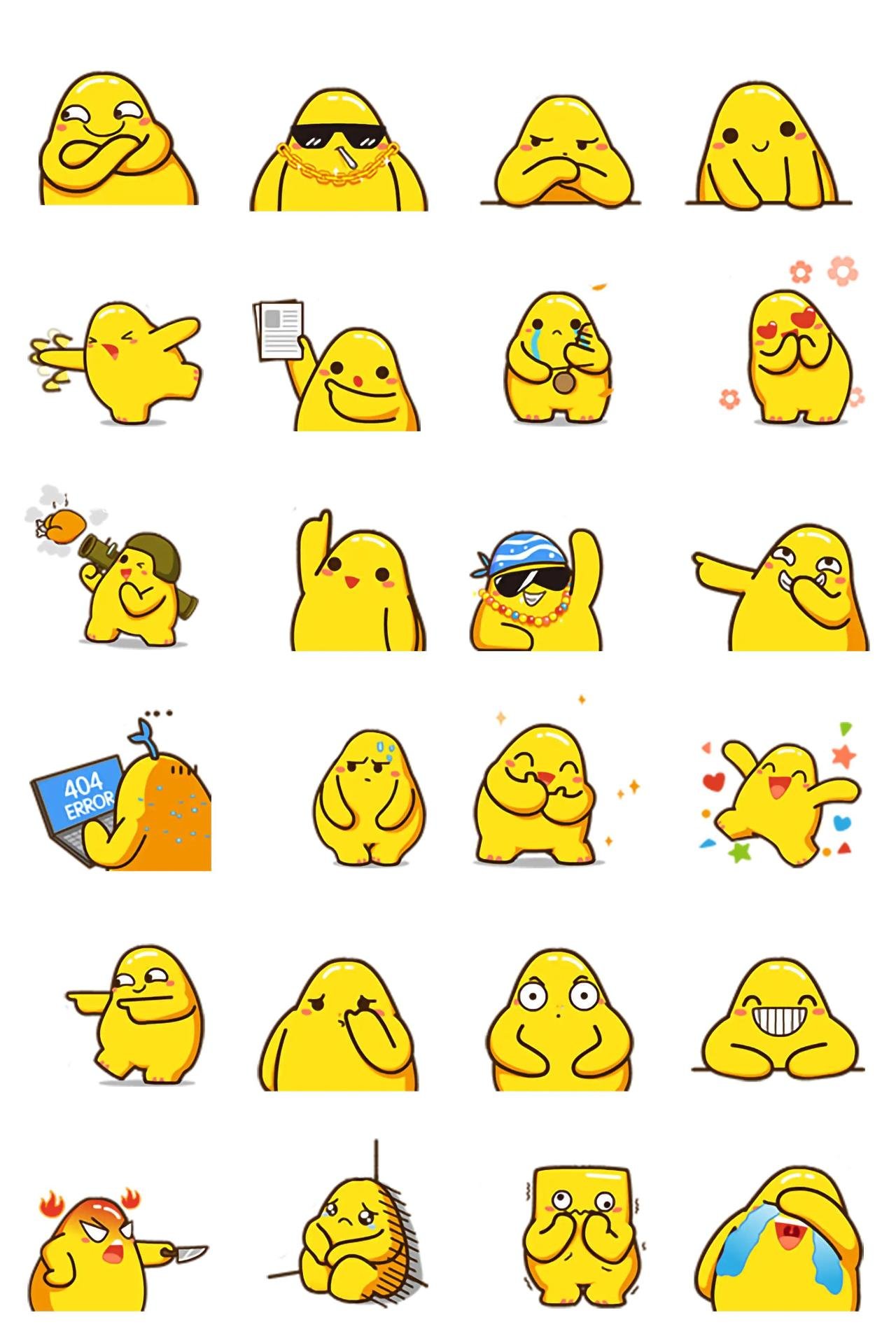 Golden boy Gag sticker pack for Whatsapp, Telegram, Signal, and others chatting and message apps