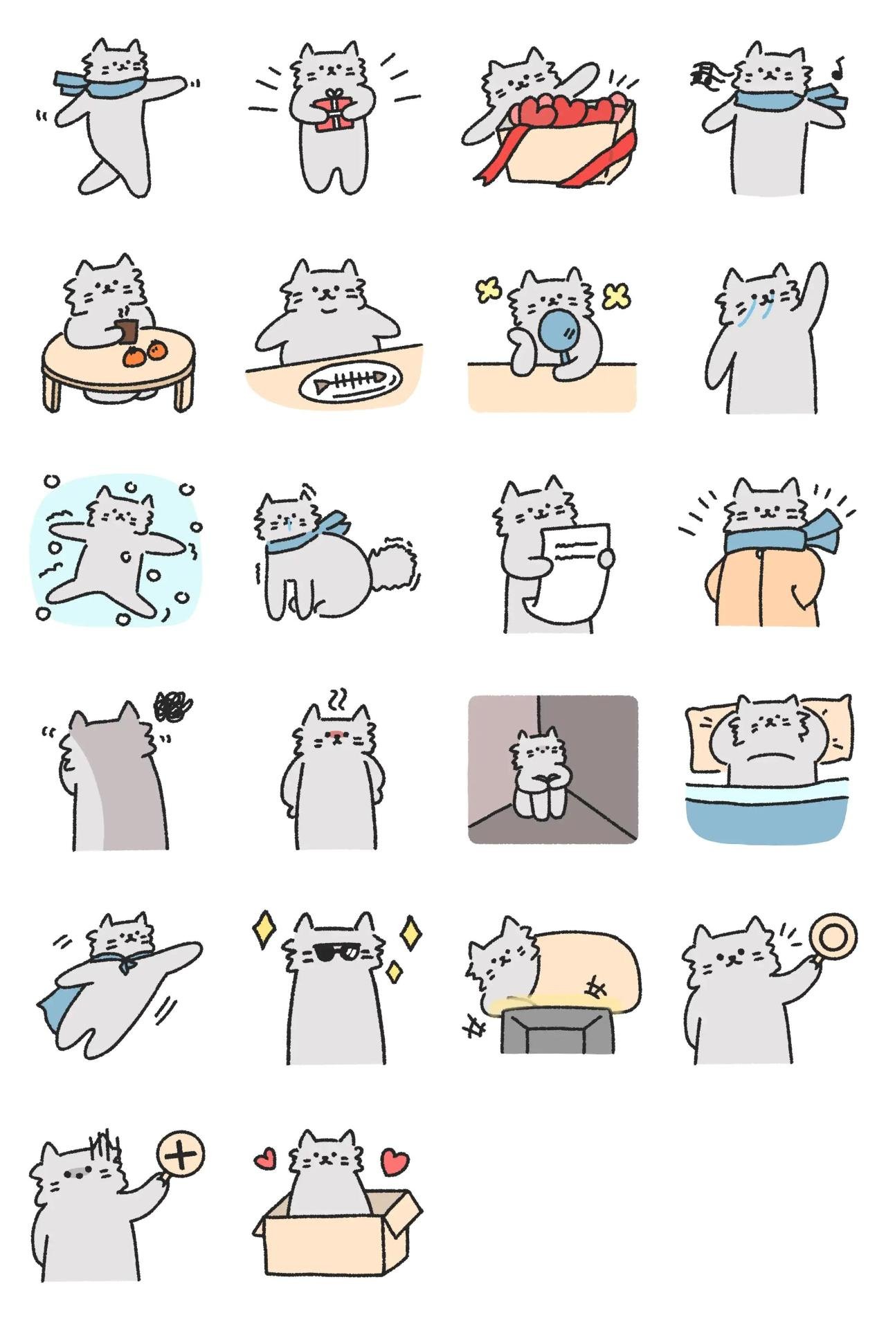 CAT! CAT! CAT! Animation/Cartoon,Animals,Etc sticker pack for Whatsapp, Telegram, Signal, and others chatting and message apps