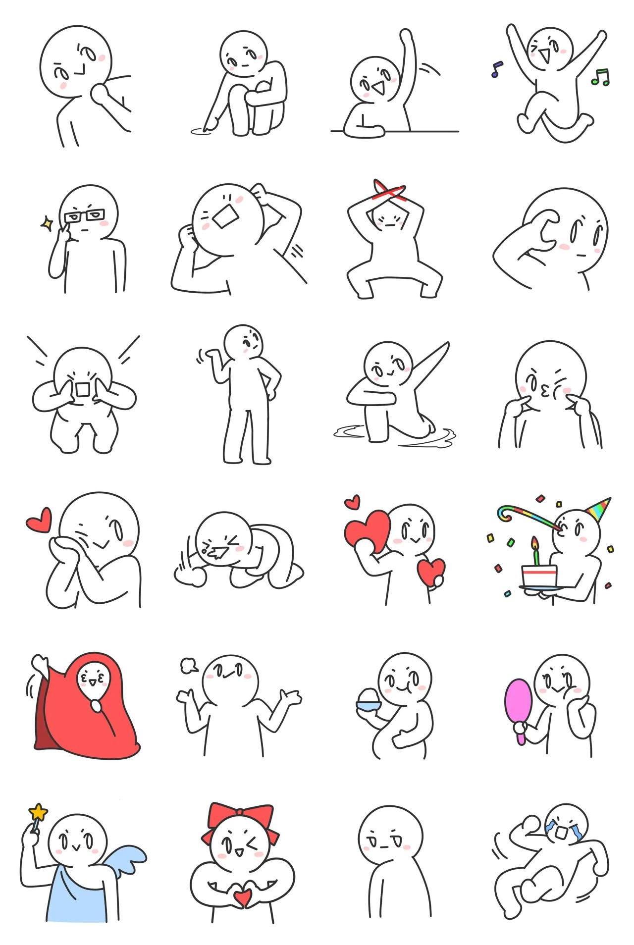 I'm good Animation/Cartoon sticker pack for Whatsapp, Telegram, Signal, and others chatting and message apps