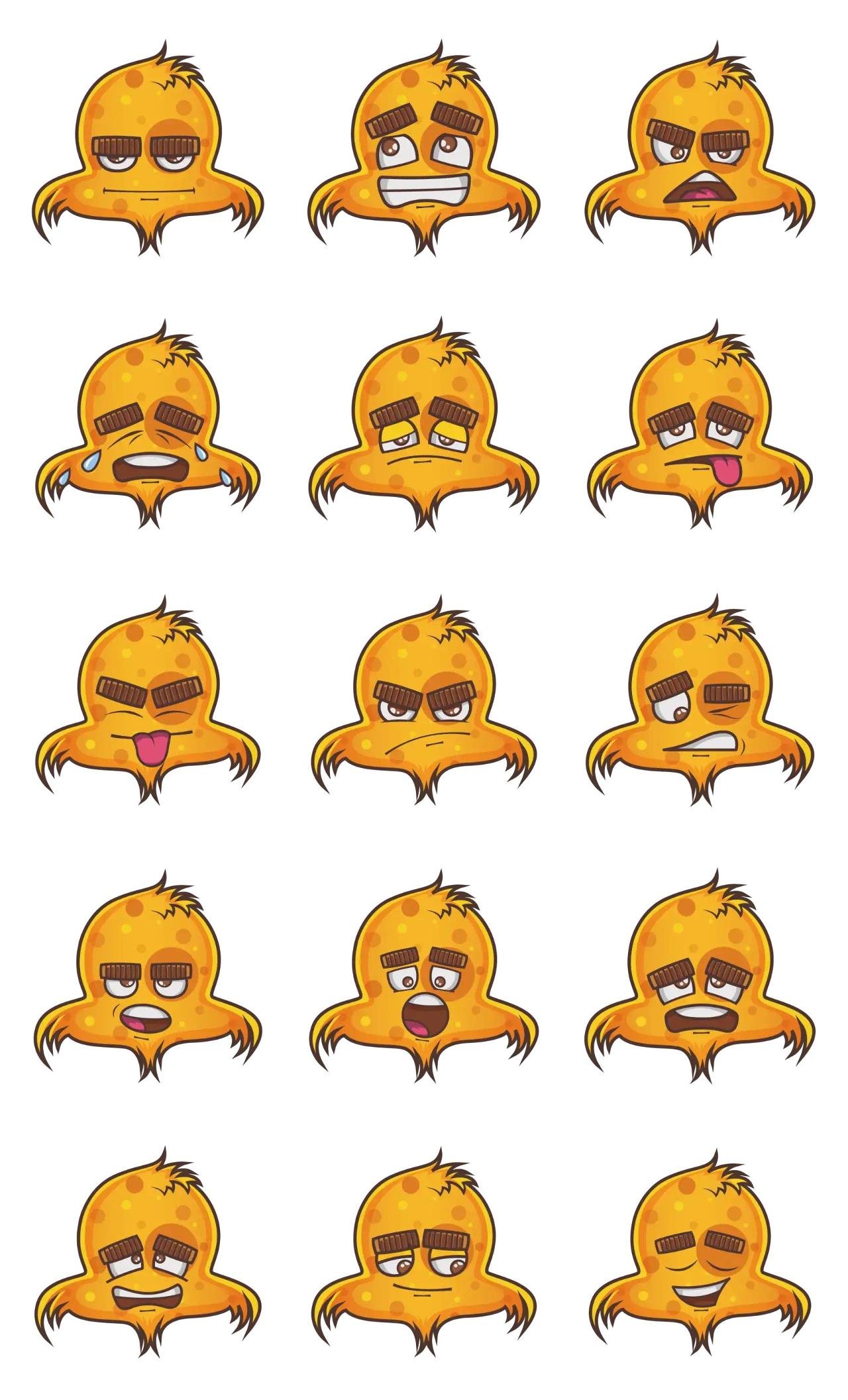 Cute Bird Emoji Animation/Cartoon,Animals,Halloween,INDIA sticker pack for Whatsapp, Telegram, Signal, and others chatting and message apps