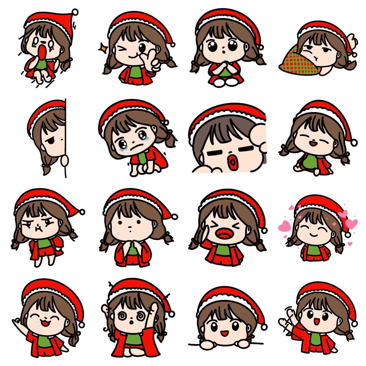 Taroo in Christmas Day Animation/Cartoon,Christmas,People sticker pack for Whatsapp, Telegram, Signal, and others chatting and message apps